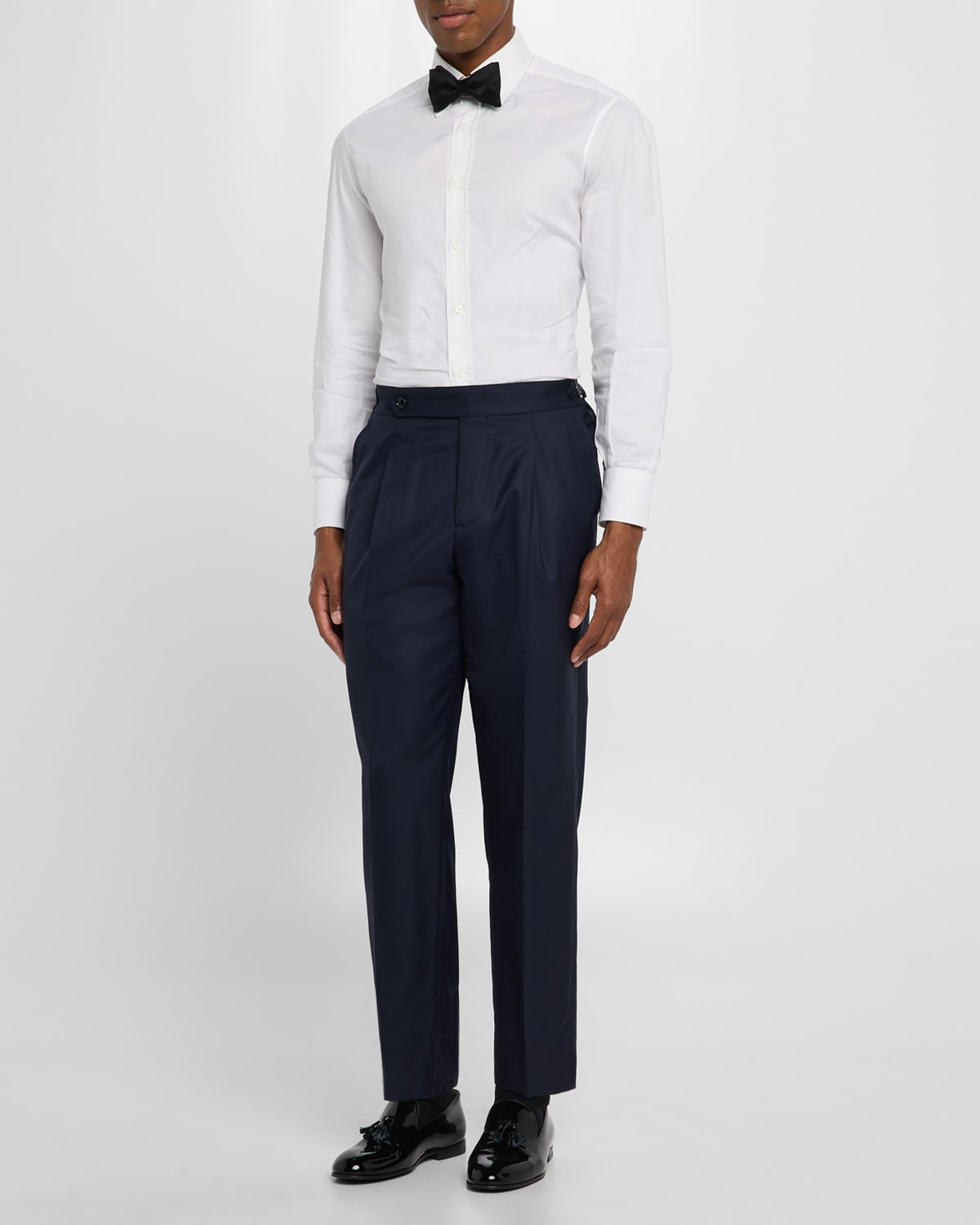 Men's Side-Tab Pleated Trousers - 2