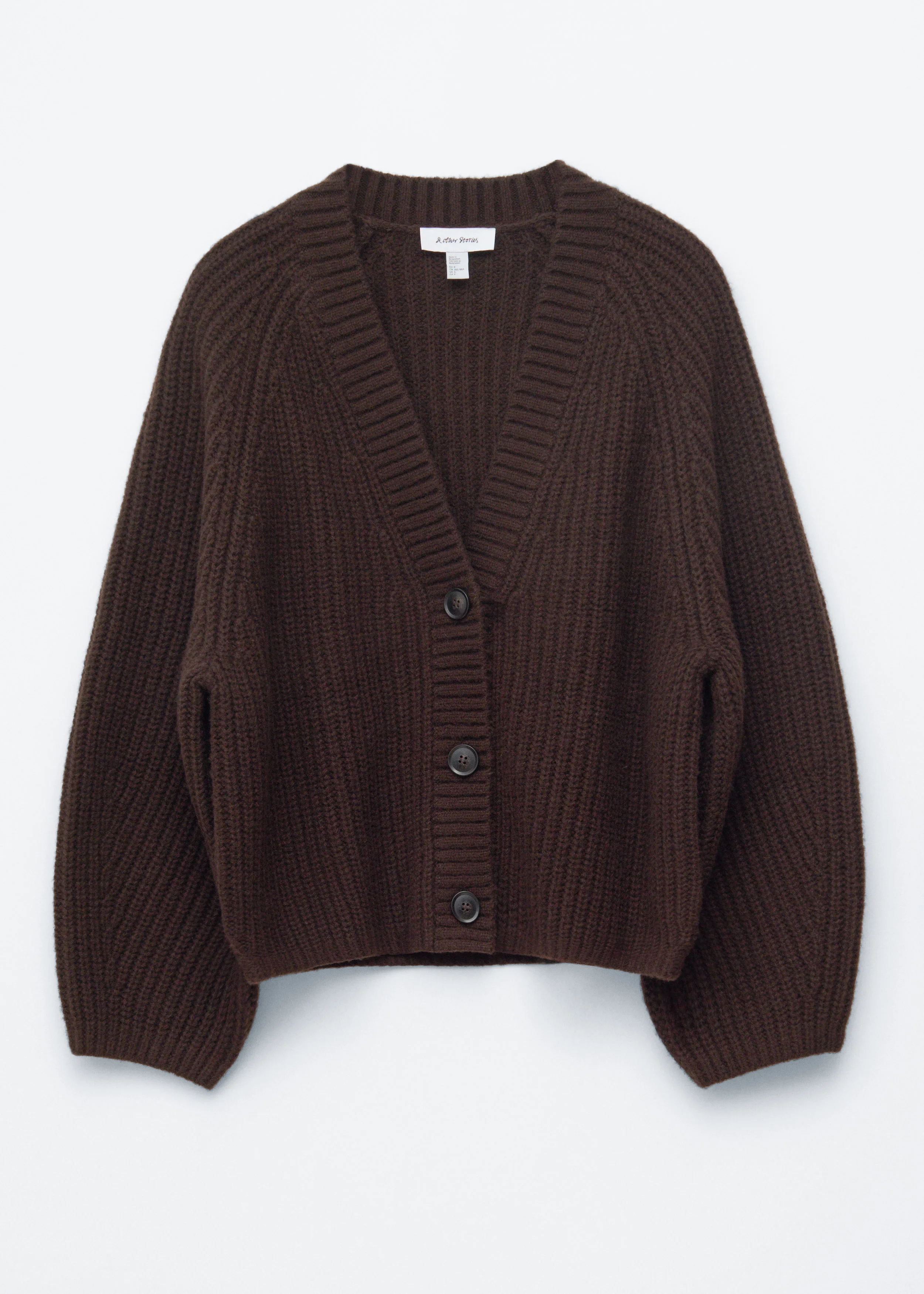 Chunky Rib-Knit Cardigan - 1