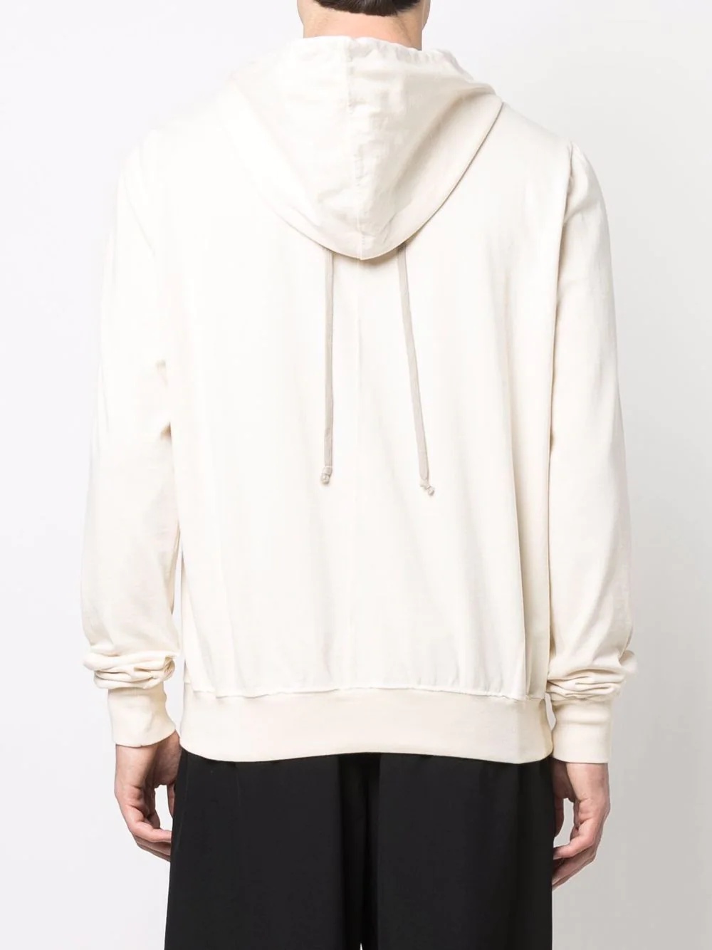 relaxed rear drawstring hoodie - 4