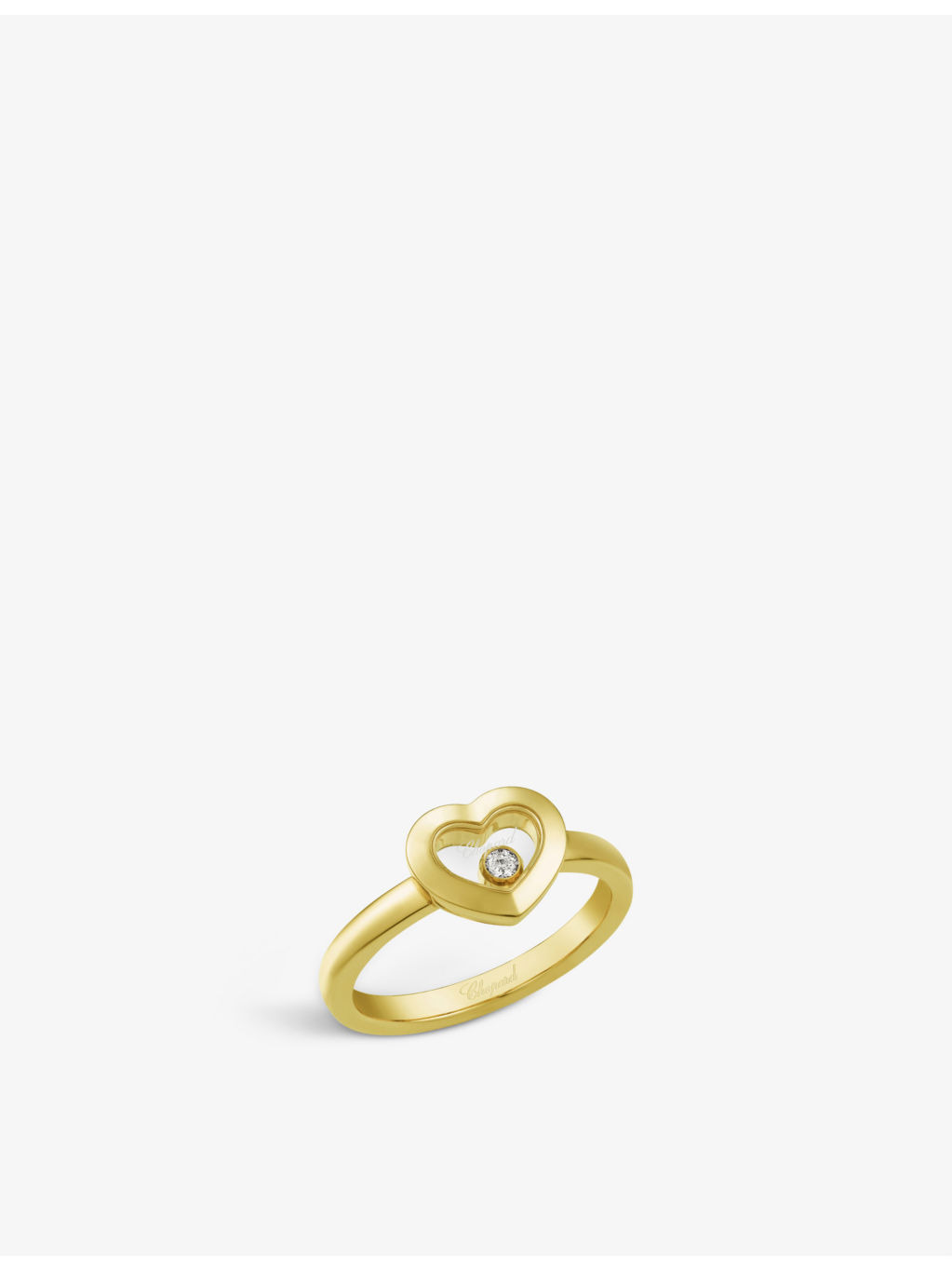 Happy Diamonds Icons 18ct yellow-gold and 0.05ct diamond ring - 1