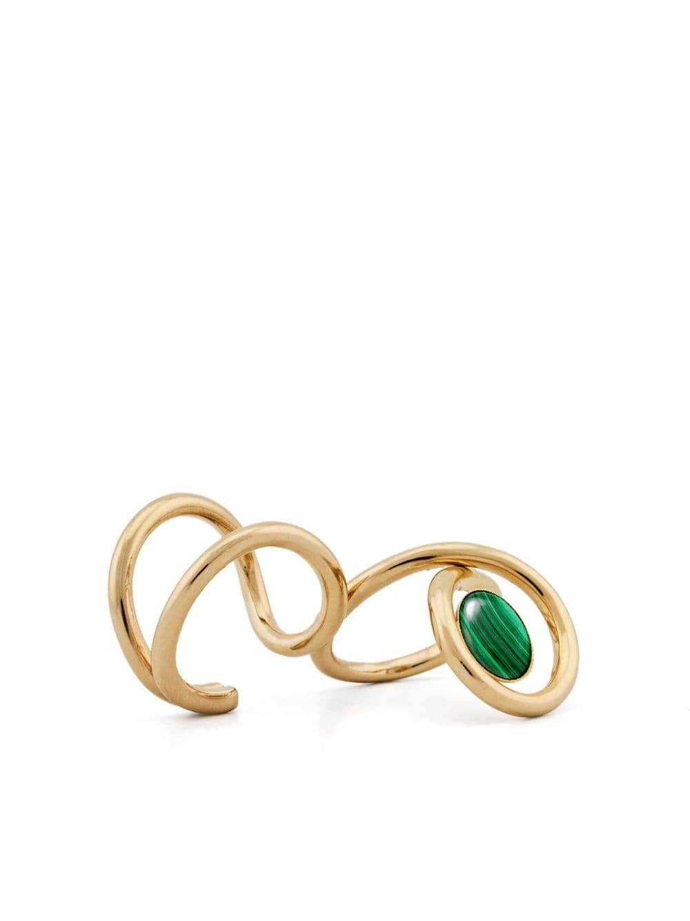 Louise Double inset-gemstone ring - 1