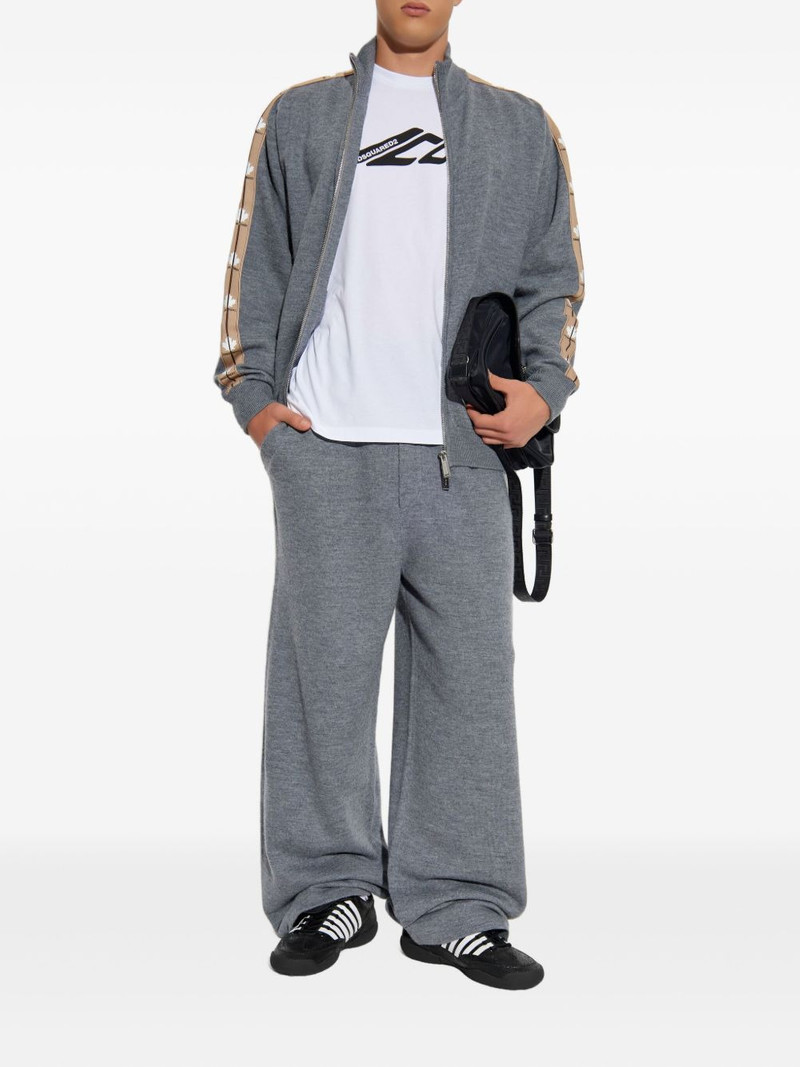 DSQUARED2 logo-print cardigan outlook