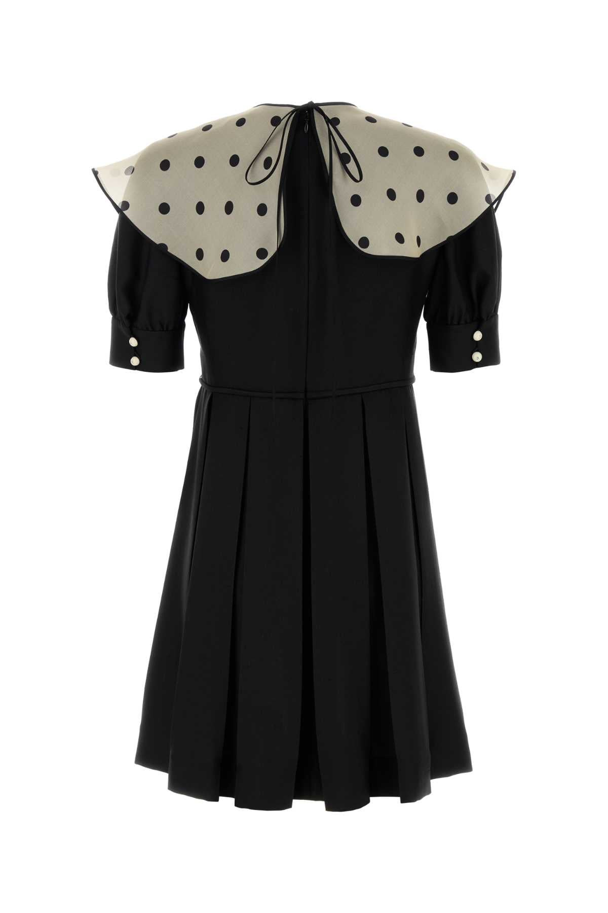 Valentino Garavani Women Black Silk Mini Dress - 2