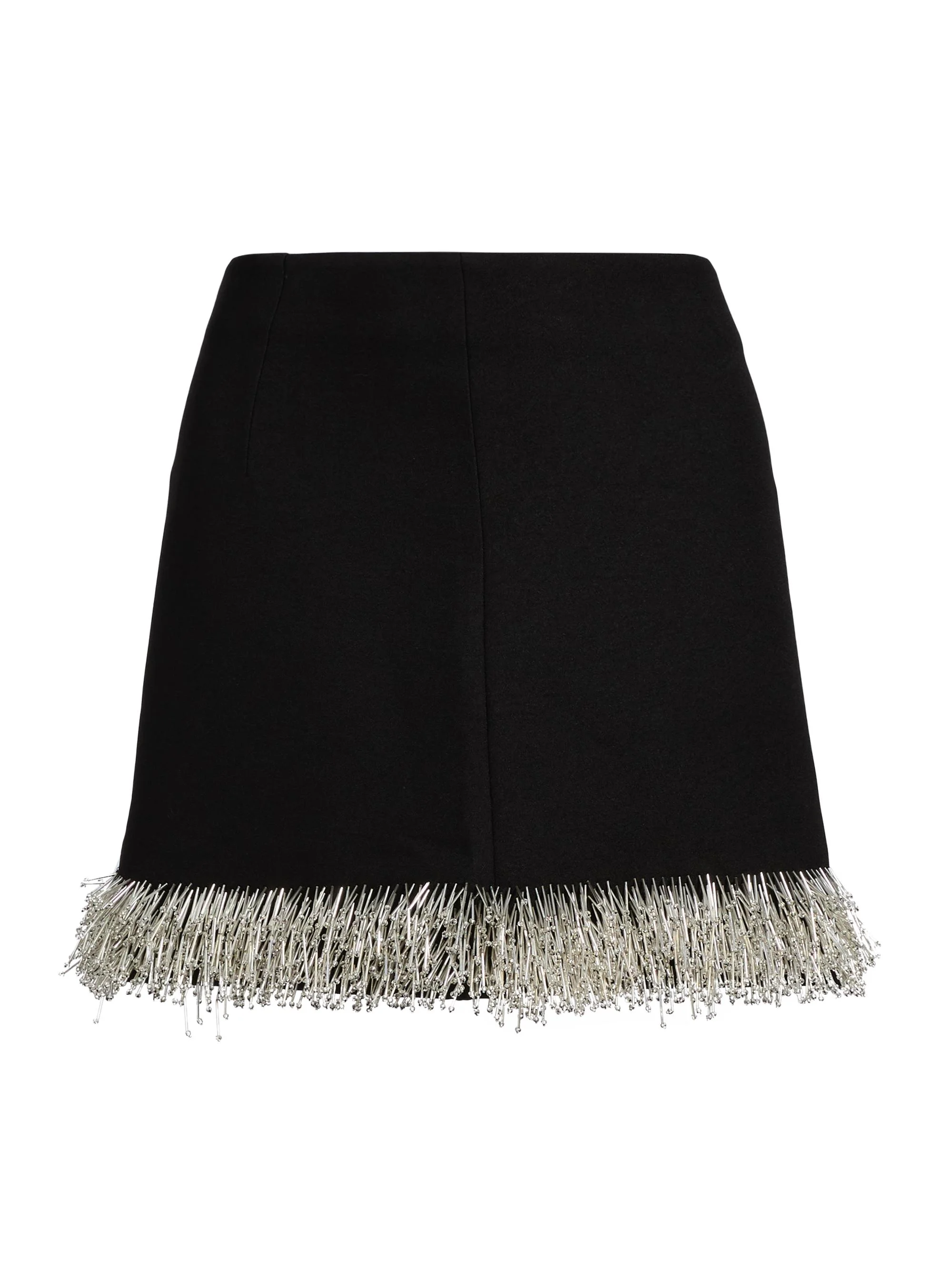 Women's Dua Beaded Fringe Mini Skirt - Black - 1