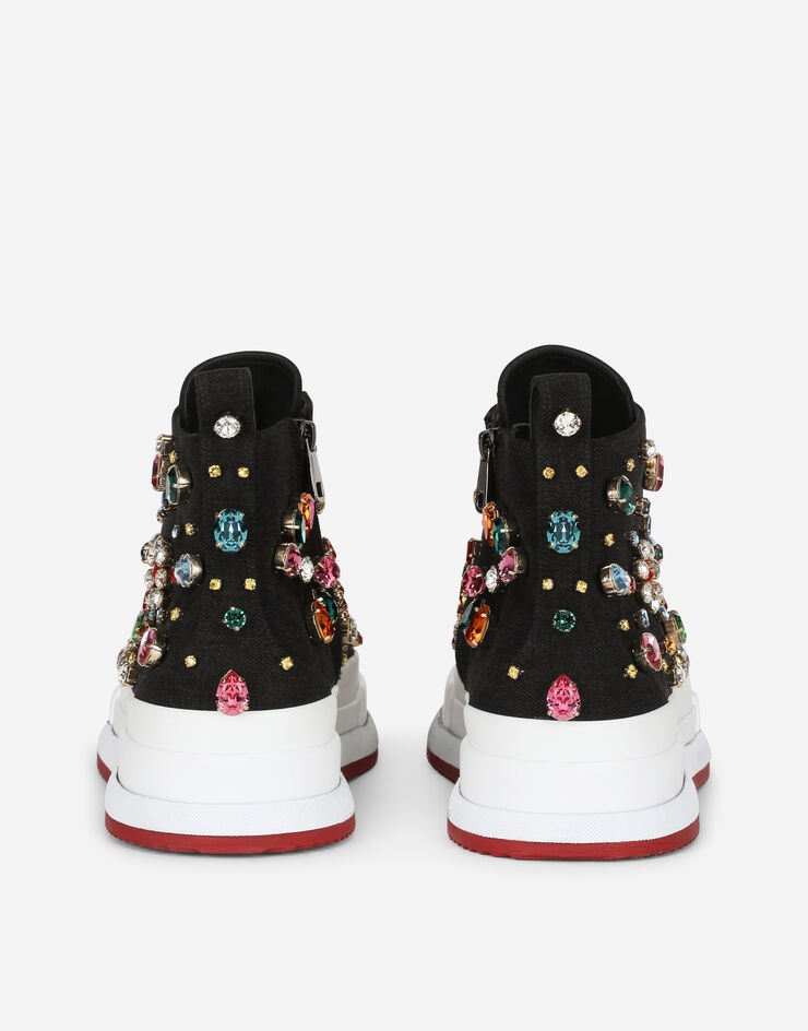 Fabric Squad sneakers with crystal embellishment - 3