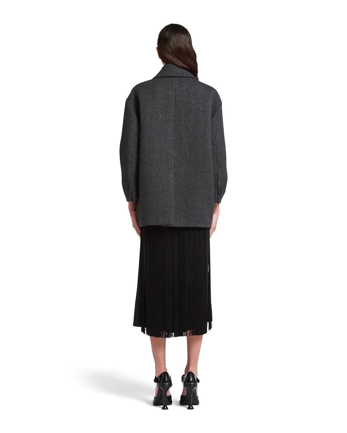 Textured wool caban jacket - 4