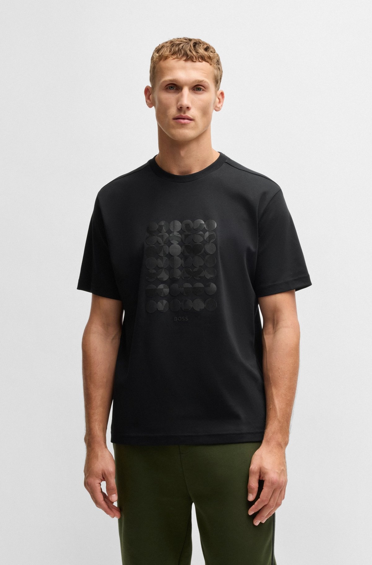 INTERLOCK-COTTON T-SHIRT WITH CIRCLE ARTWORK - 2