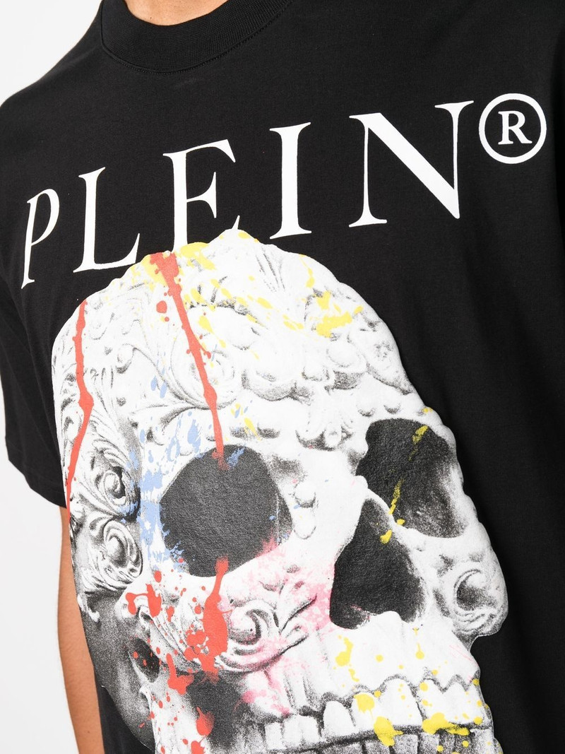 Skull-print cotton T-shirt 5