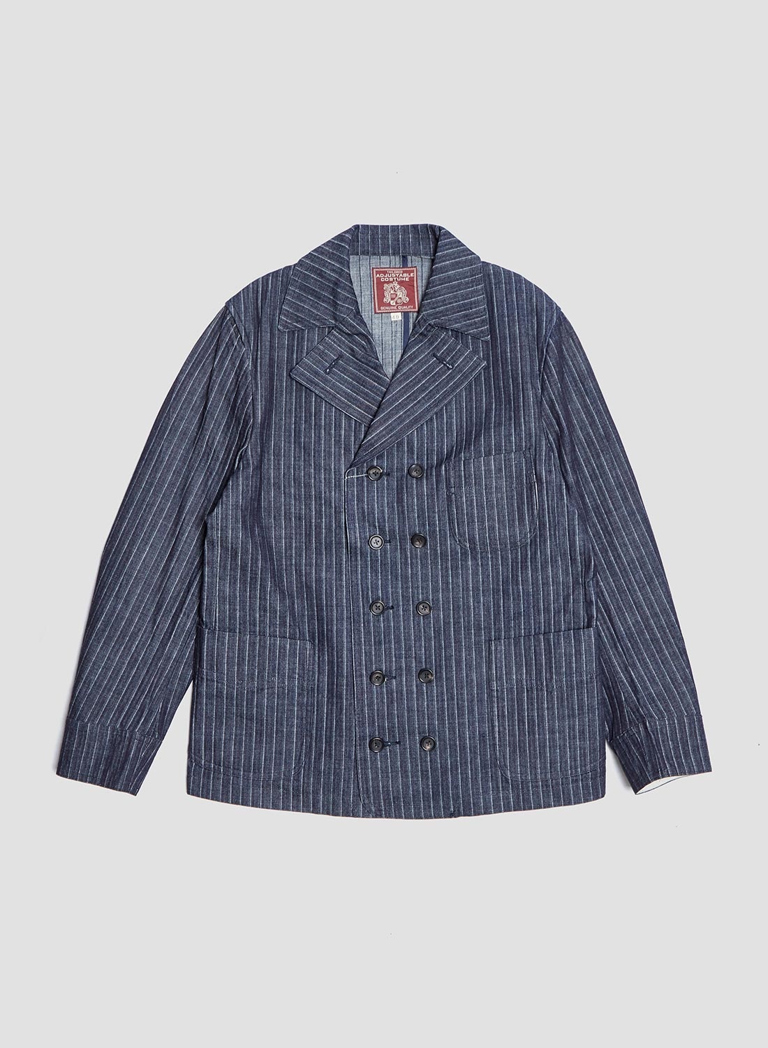 Adjustable Costume Denim Vito Jacket Indigo Denim - 1
