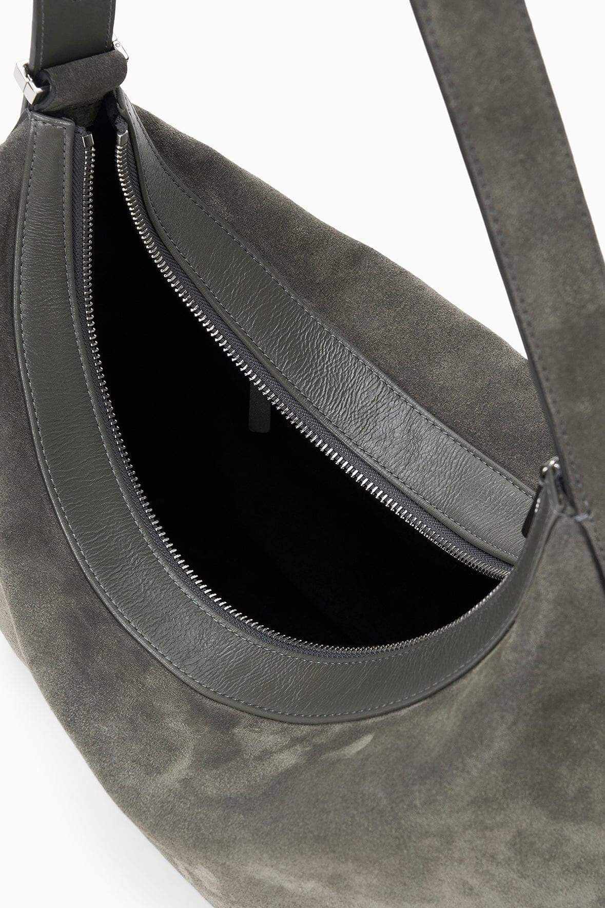 STAUD LARGE DEMY SHOULDER BAG STORM SUEDE - 6