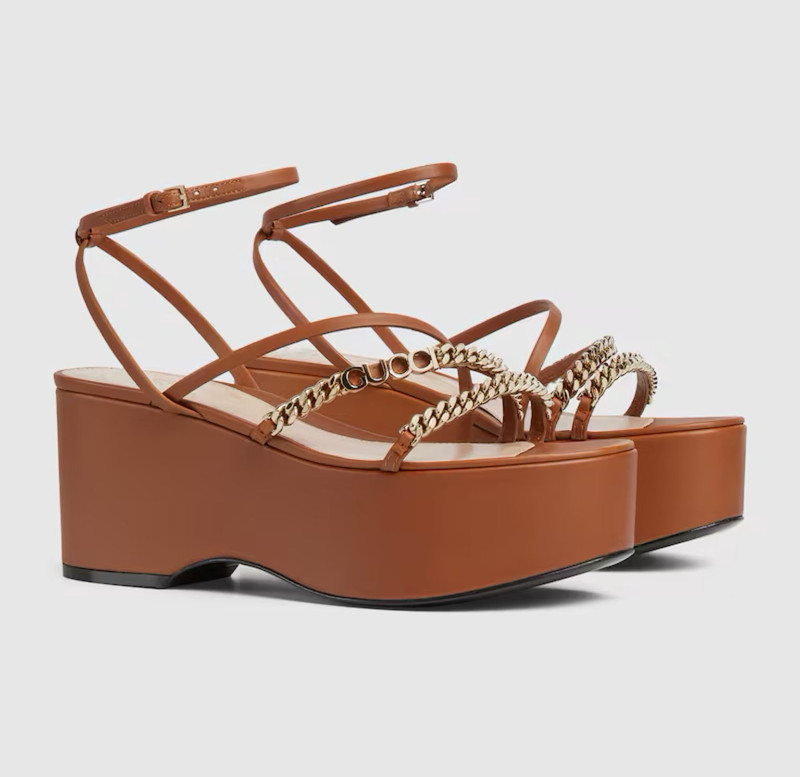 GUCCI Gucci Signoria Flatform Sandals outlook