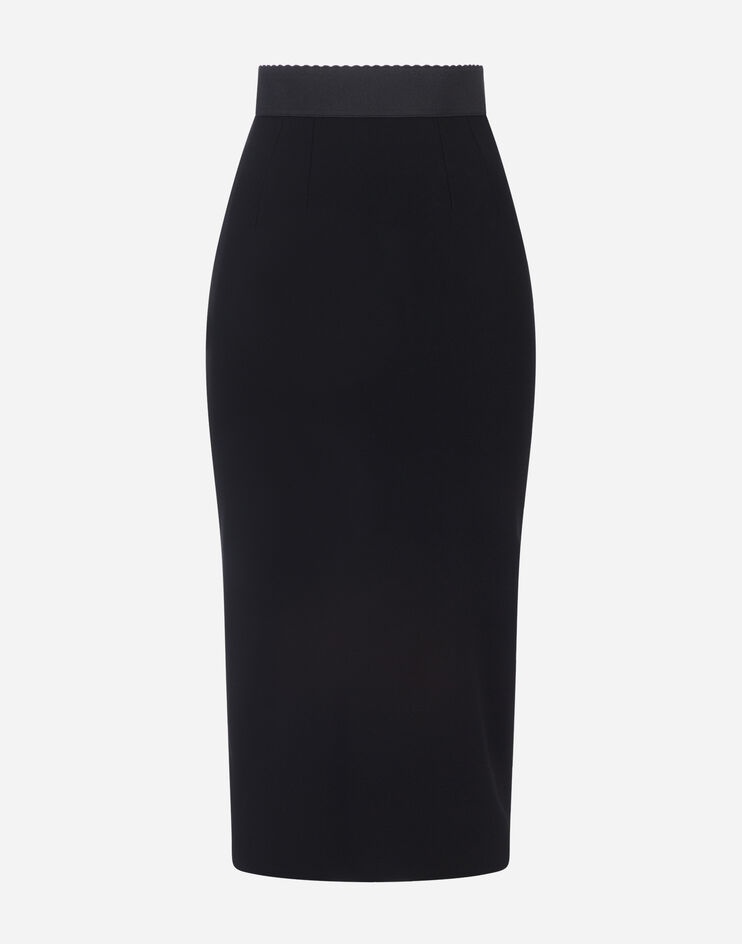 Jersey calf-length pencil skirt - 3