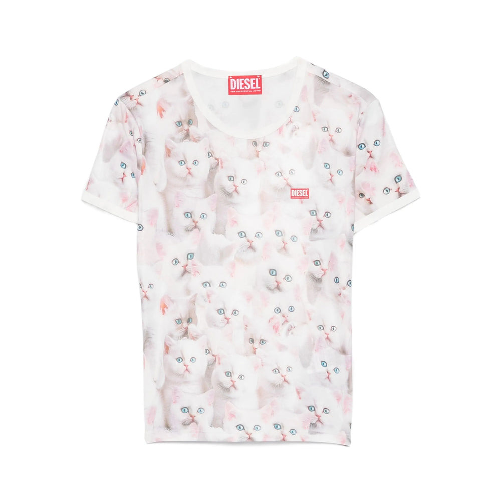 Diesel White Tops - T-Shirts & Jerseys Women - 1