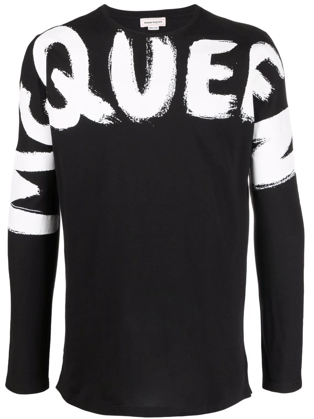 logo-print long-sleeve top - 1