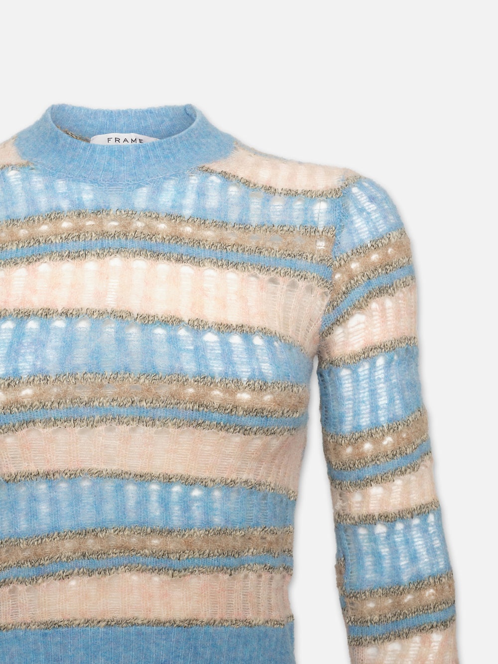 Stitch Mix Crew in Light Blue Multi - 3