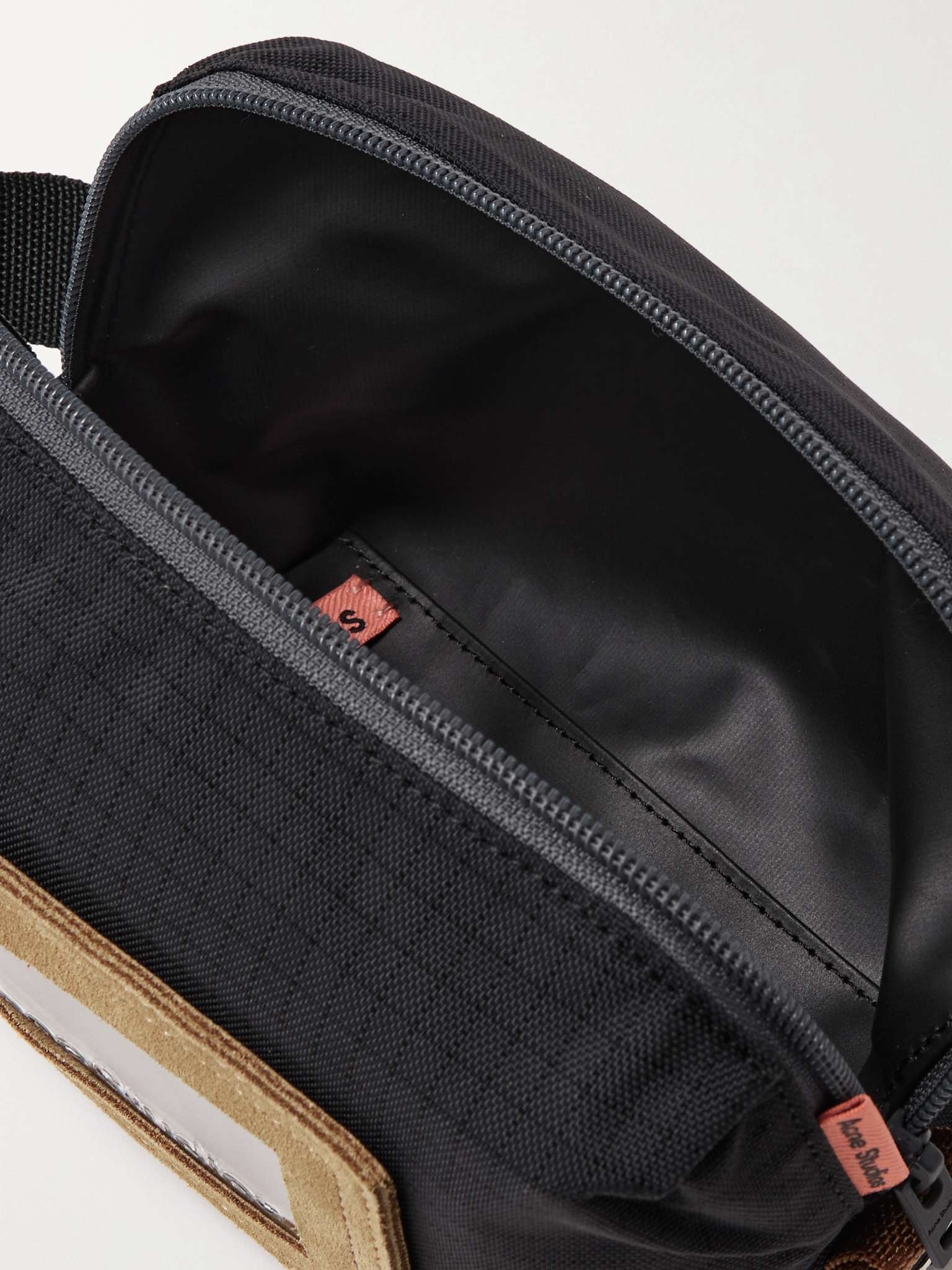 Suede-Trimmed Nylon-Ripstop Wash Bag - 2