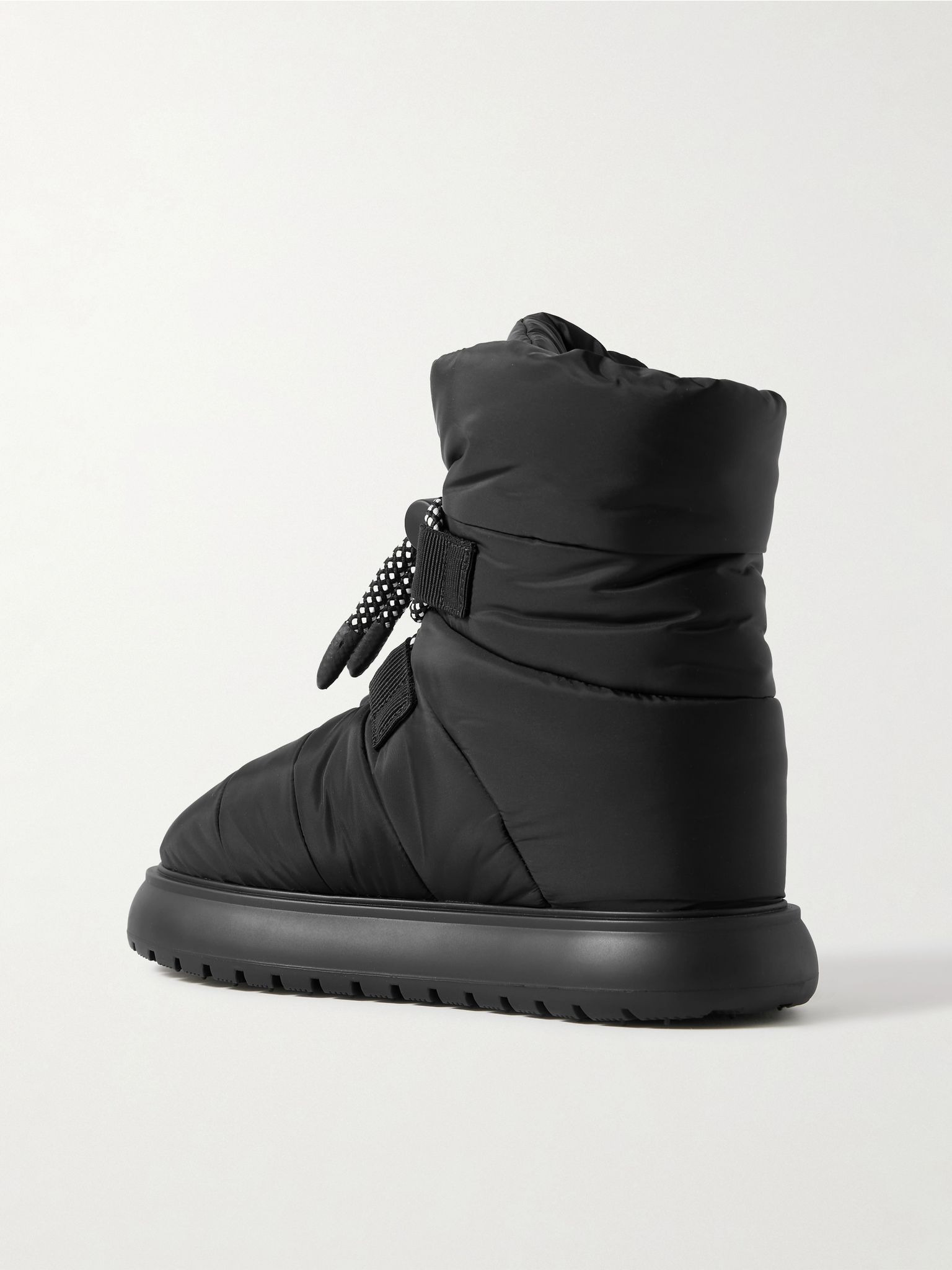 Gaia quilted shell ankle boots Black - 3