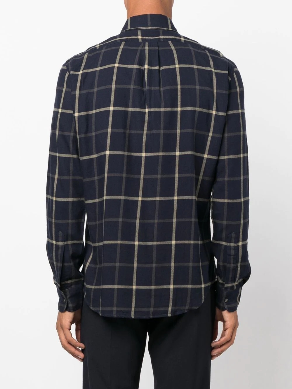 cotton bold-check shirt - 4