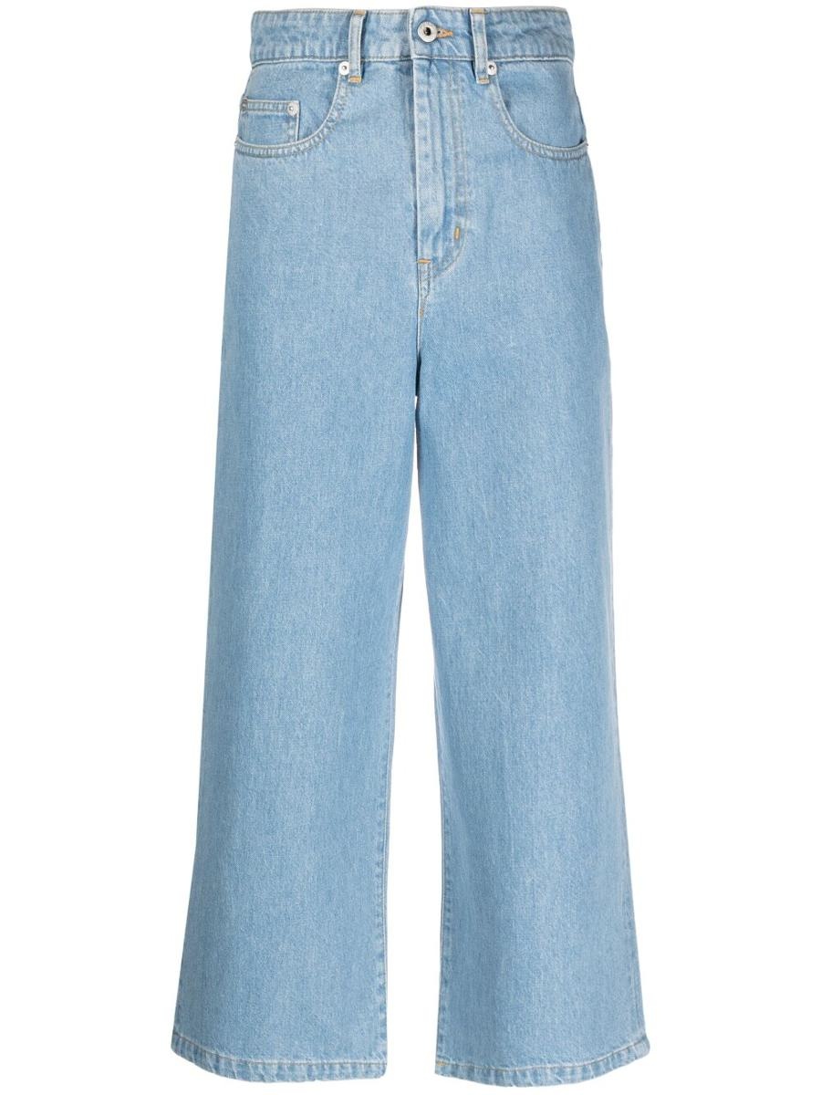 KENZO CROPPED DENIM JEANS - 1