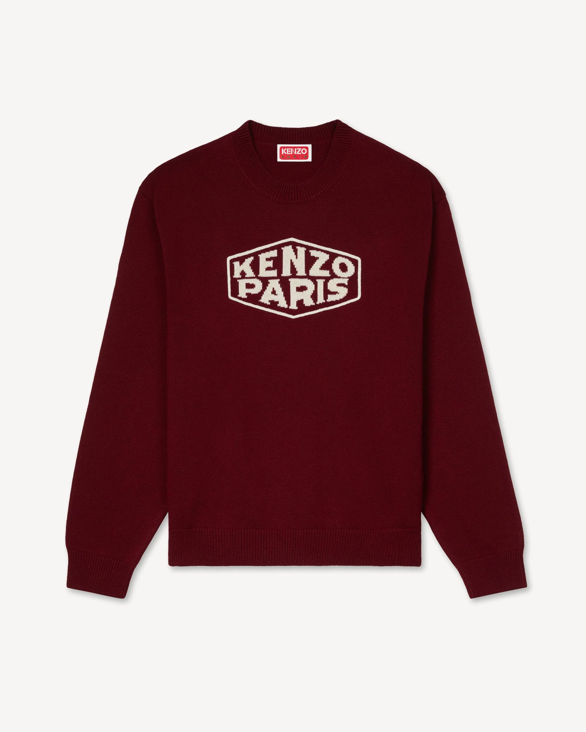 'KENZO Paris Frame' embroidered jumper in wool and cotton - 1