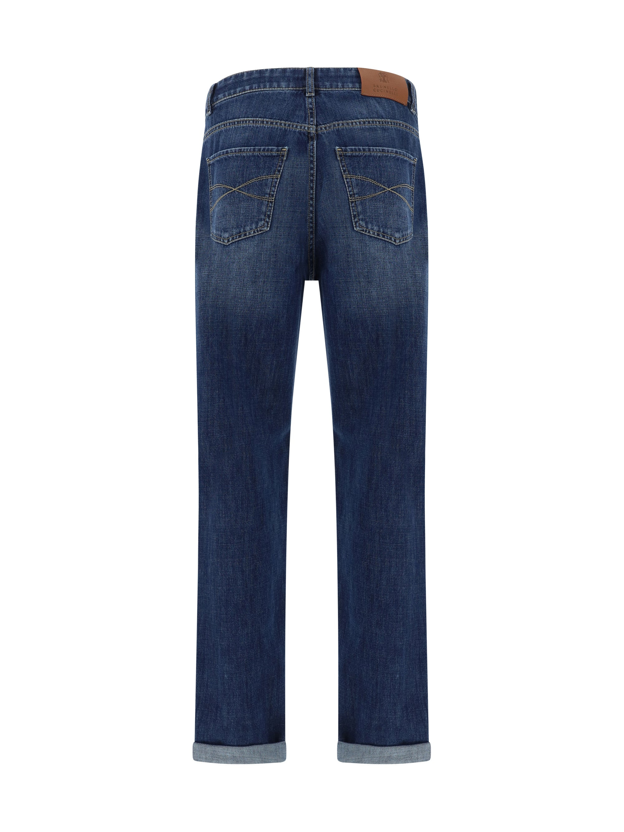 Brunello Cucinelli Men Cuffed Jeans - 2