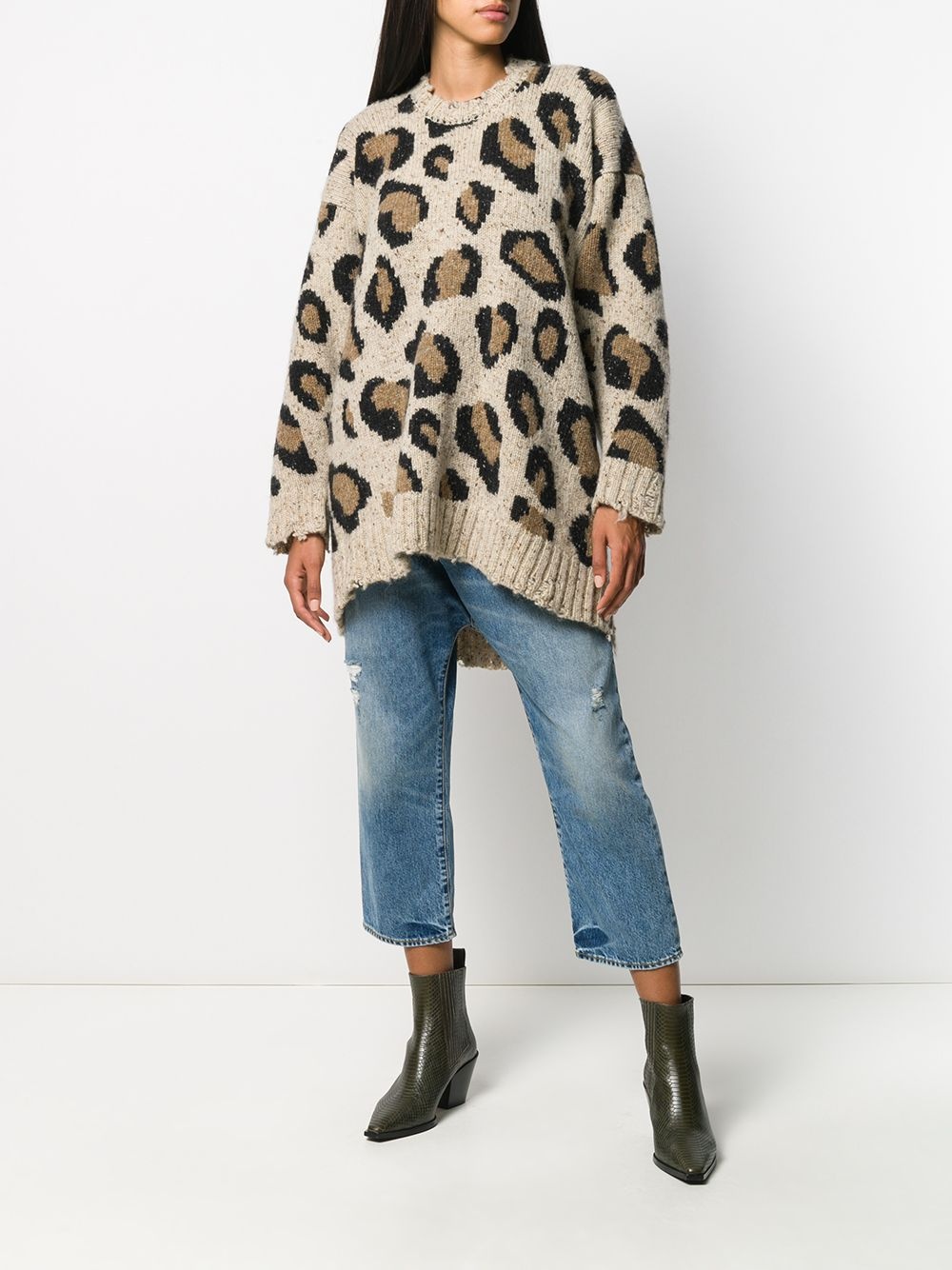 leopard print sweater - 2