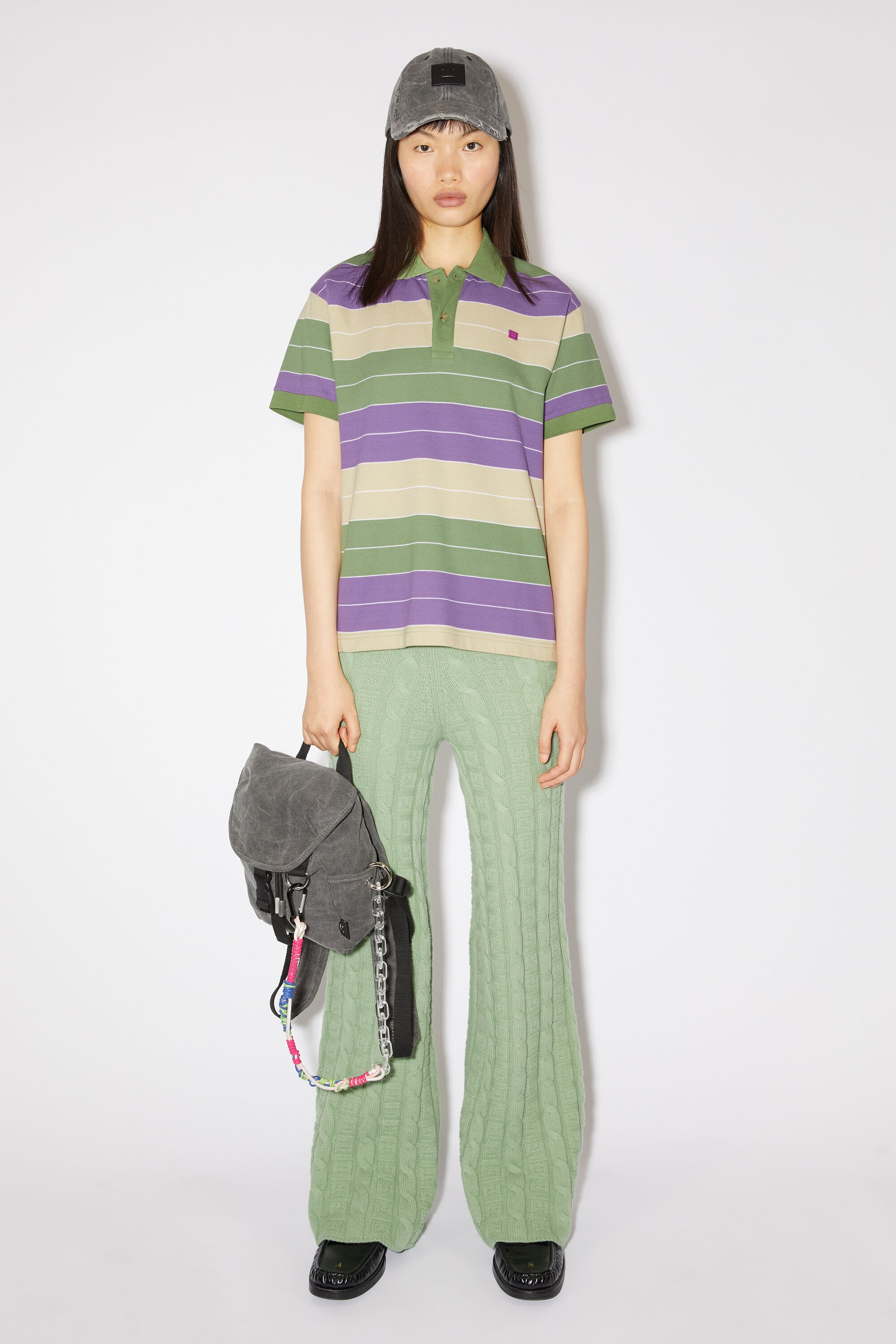 Polo t-shirt - Regular fit - Purple/green - 2