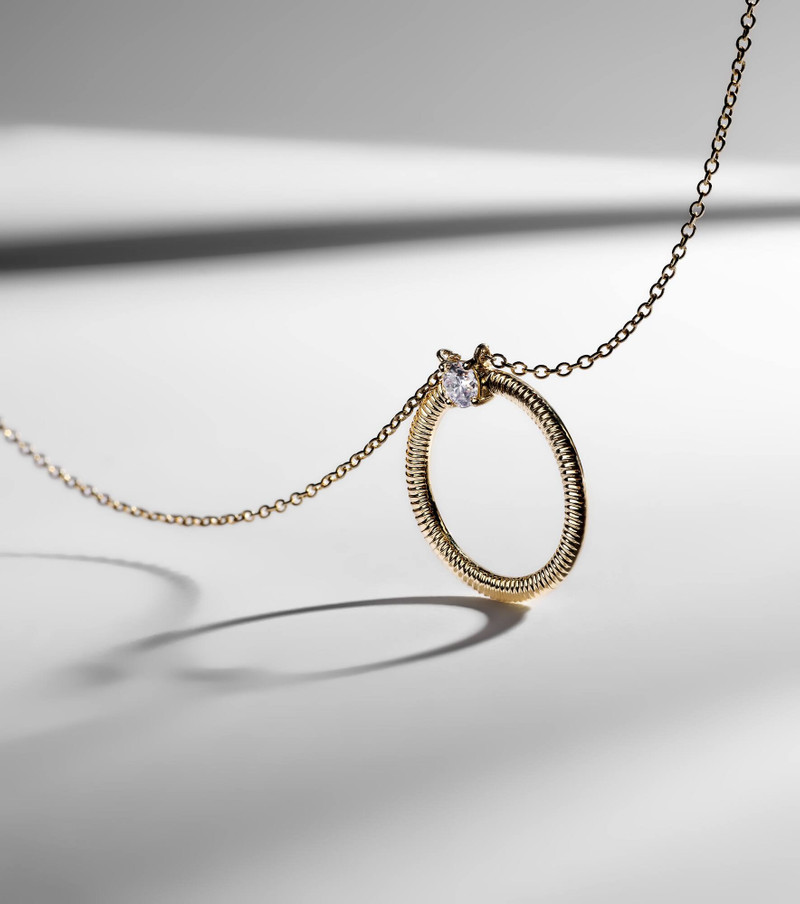 Prince 14kt gold necklace with diamonds 5