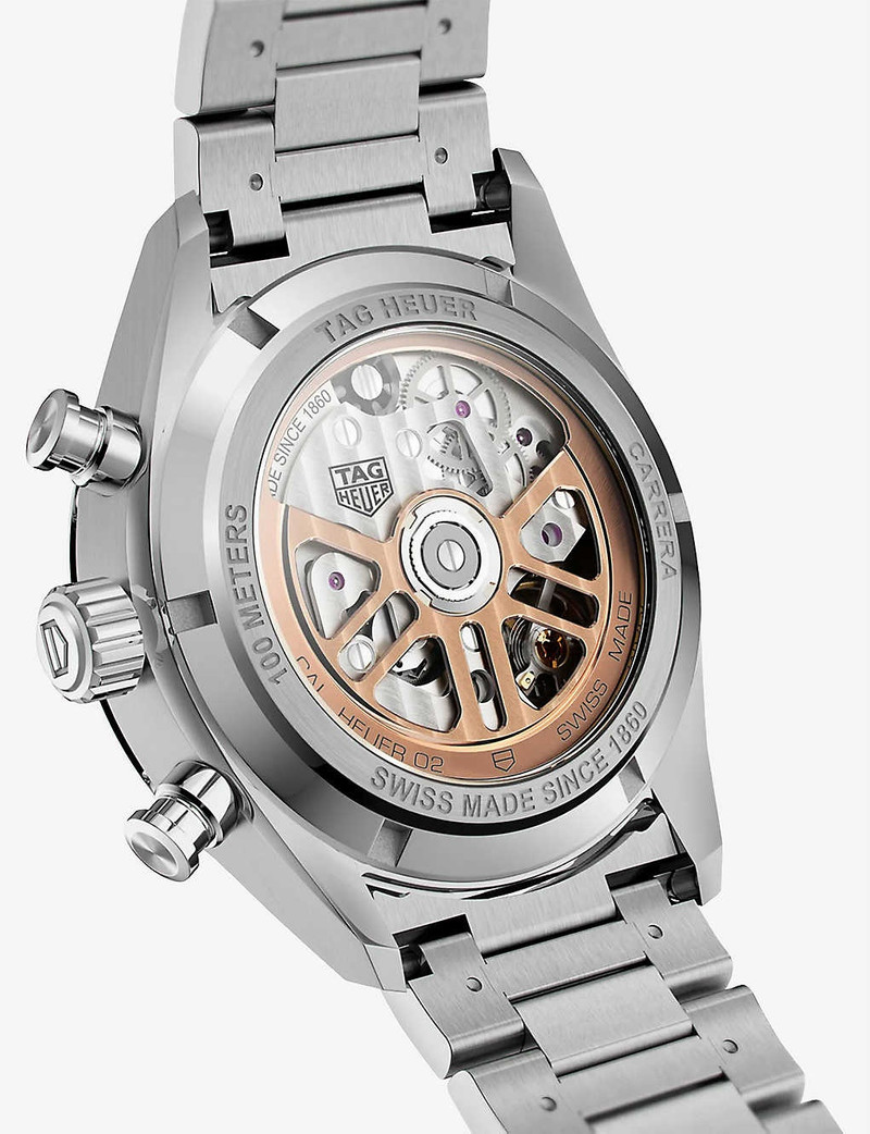 CBN2011.BA0642 Carrera stainless-steel automatic watch 3