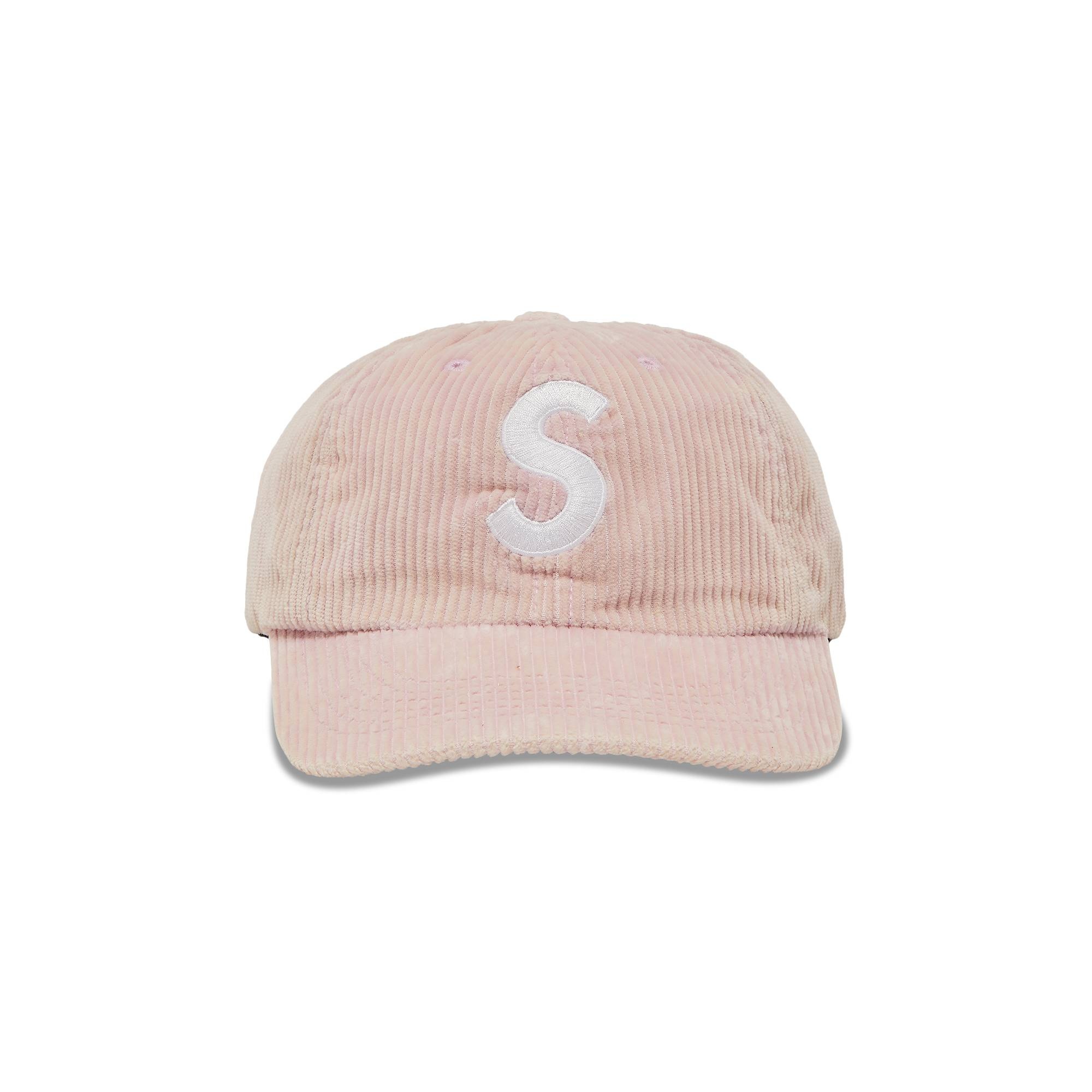 Supreme Corduroy S Logo 6-Panel 'Light Pink' - 1