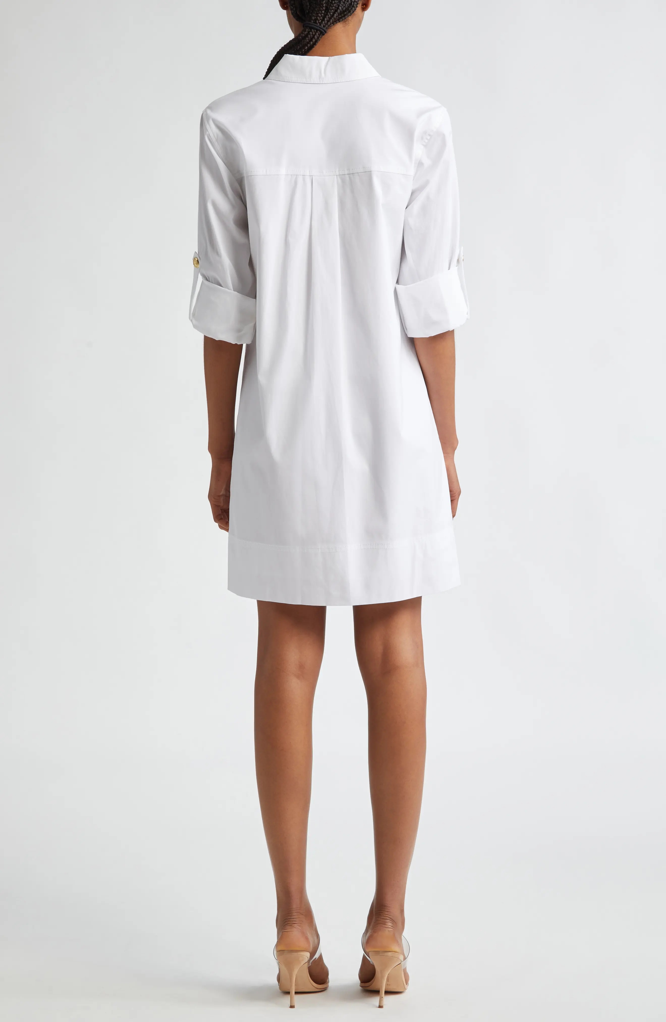 Saude Long Sleeve Cargo Shirtdress - 2