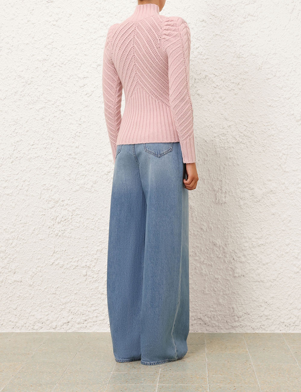 CRUSH TURTLENECK CABLE SWEATER - 4