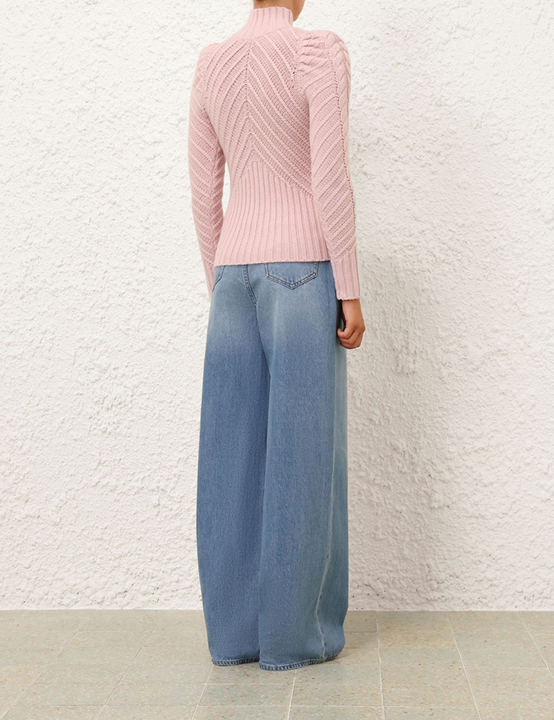 CRUSH TURTLENECK CABLE SWEATER 4