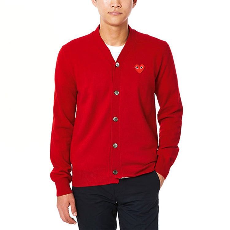 COMME des GARCONS PLAY Cardigan Red Emblem 'Red' AZ-N008-051-5 - 3