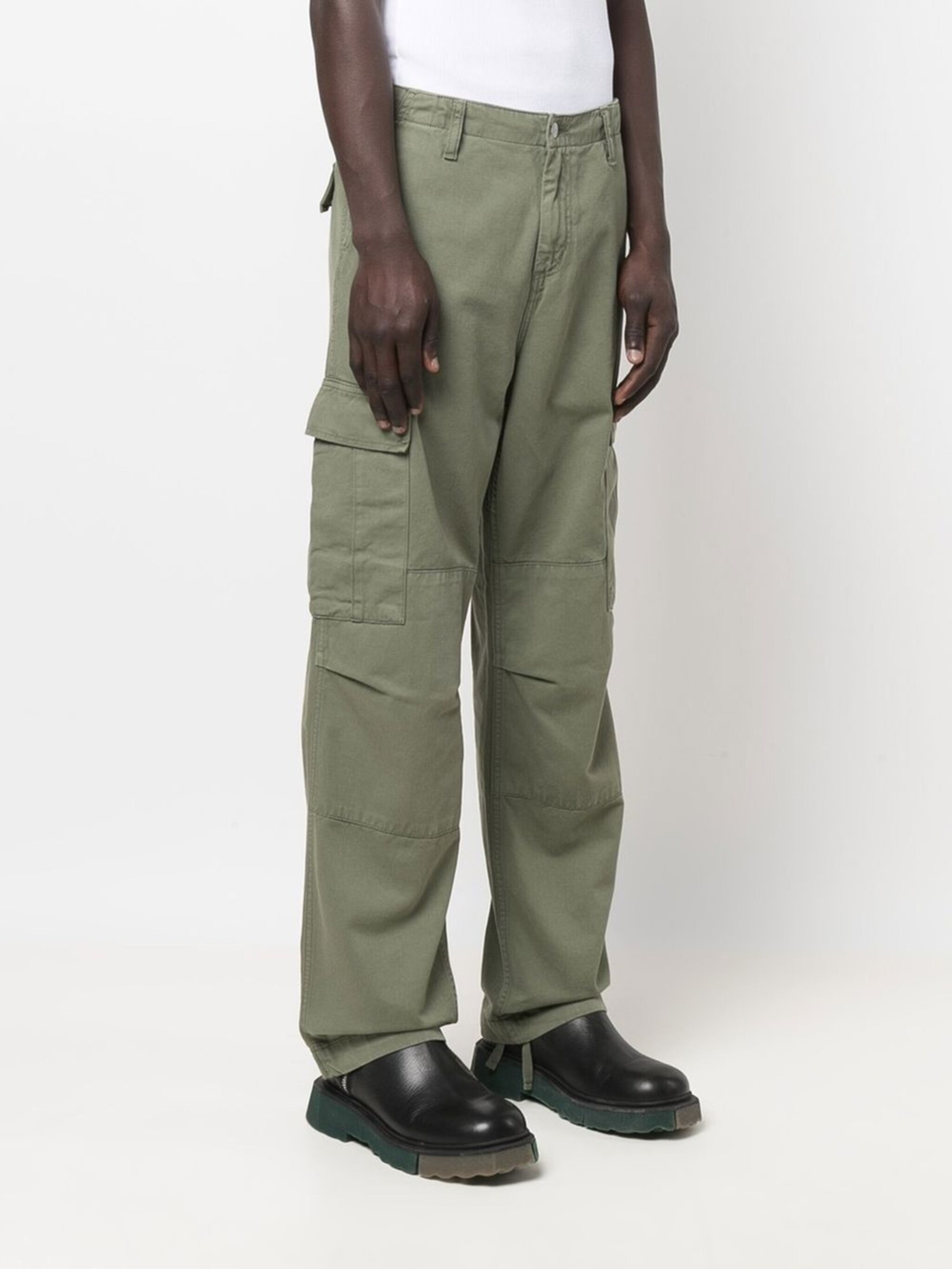 straight-leg cargo trousers - 3