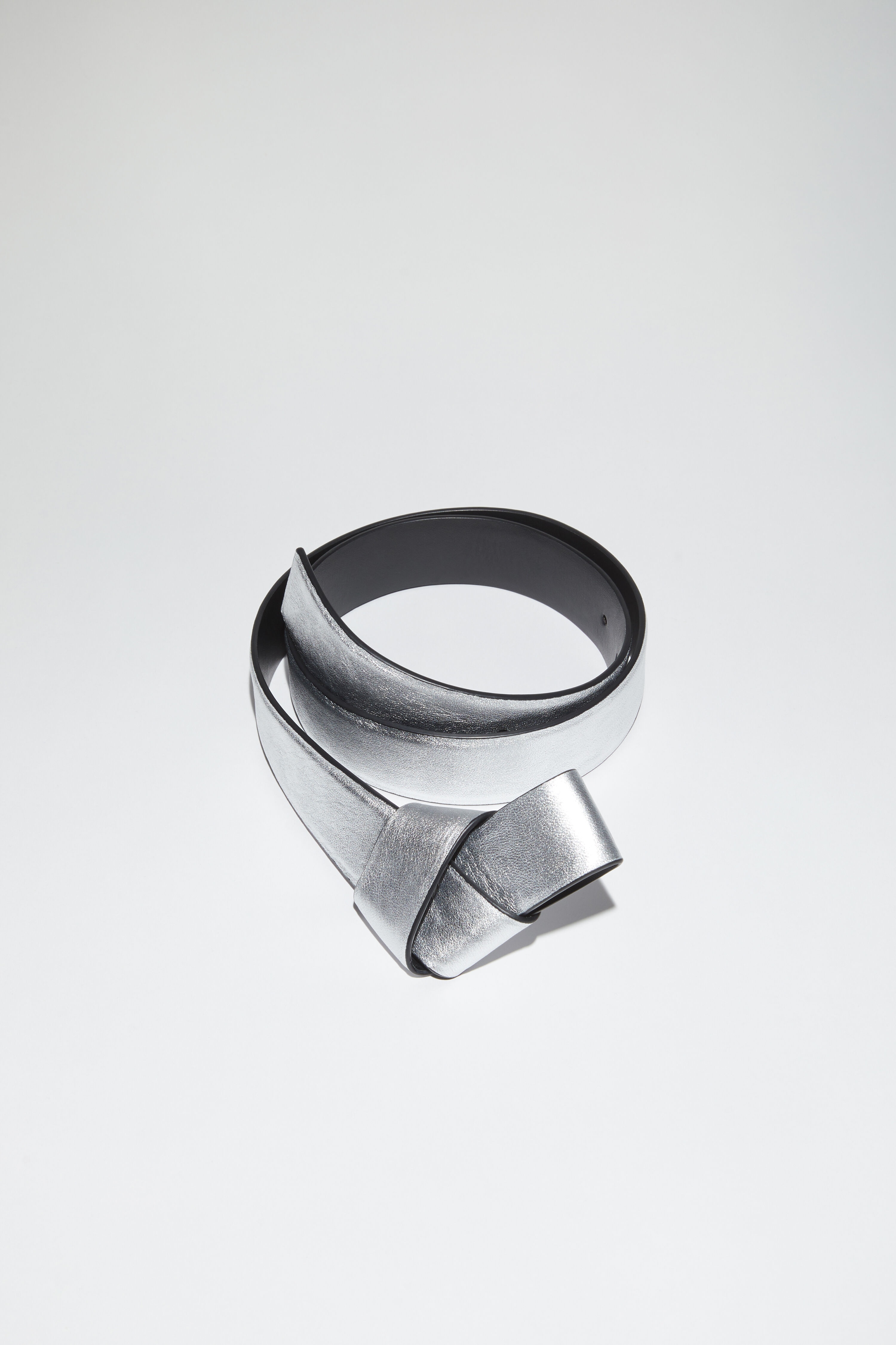 Musubi leather belt - Silver - 1
