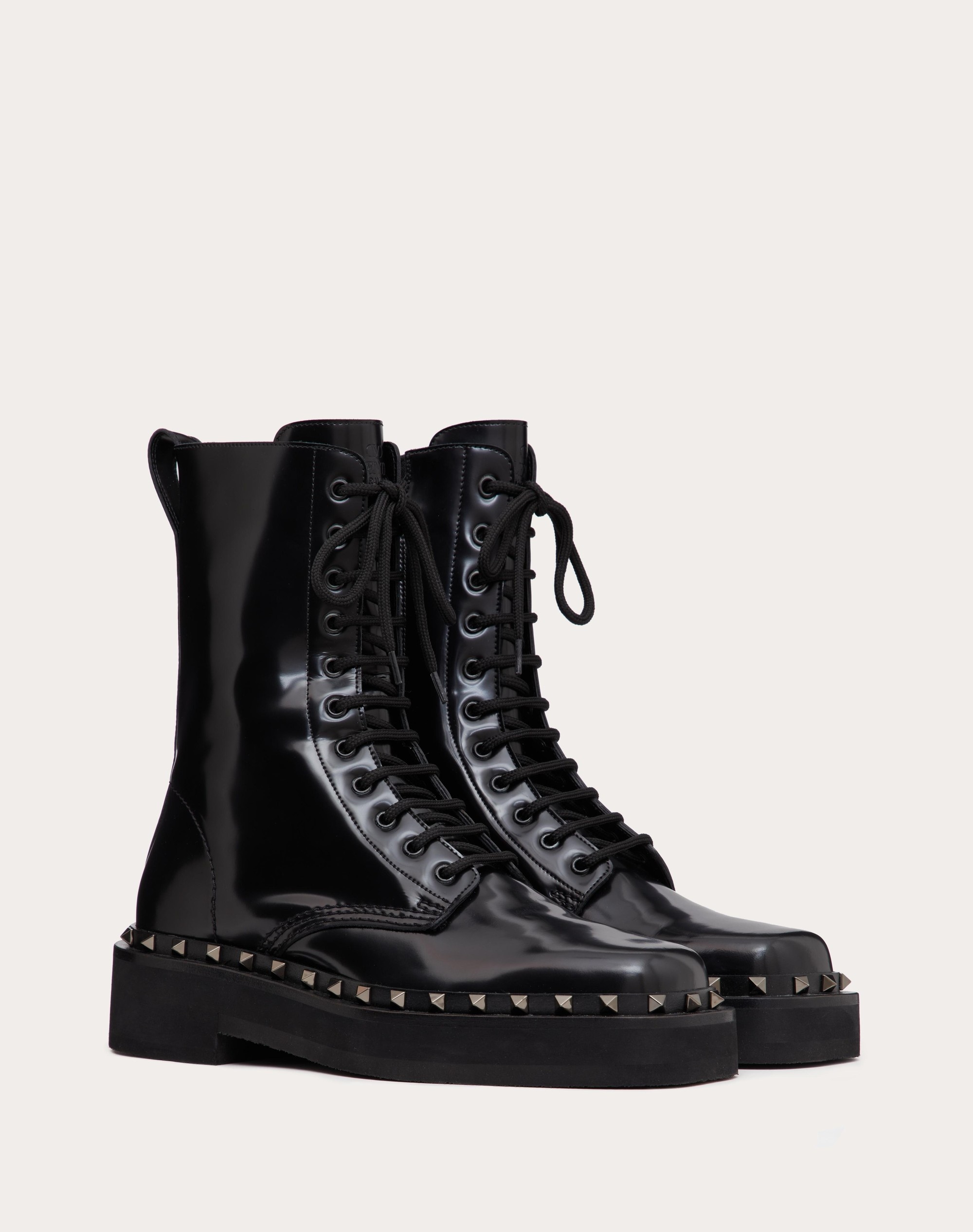 ROCKSTUD M-WAY CALFSKIN COMBAT BOOT WITH MATCHING STUDS 50MM - 2