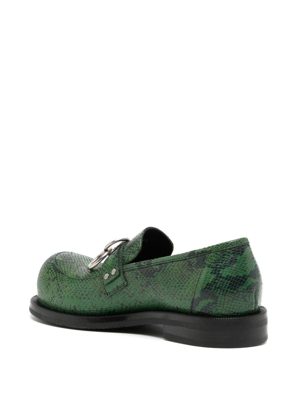bulb-toe ring loafers - 3