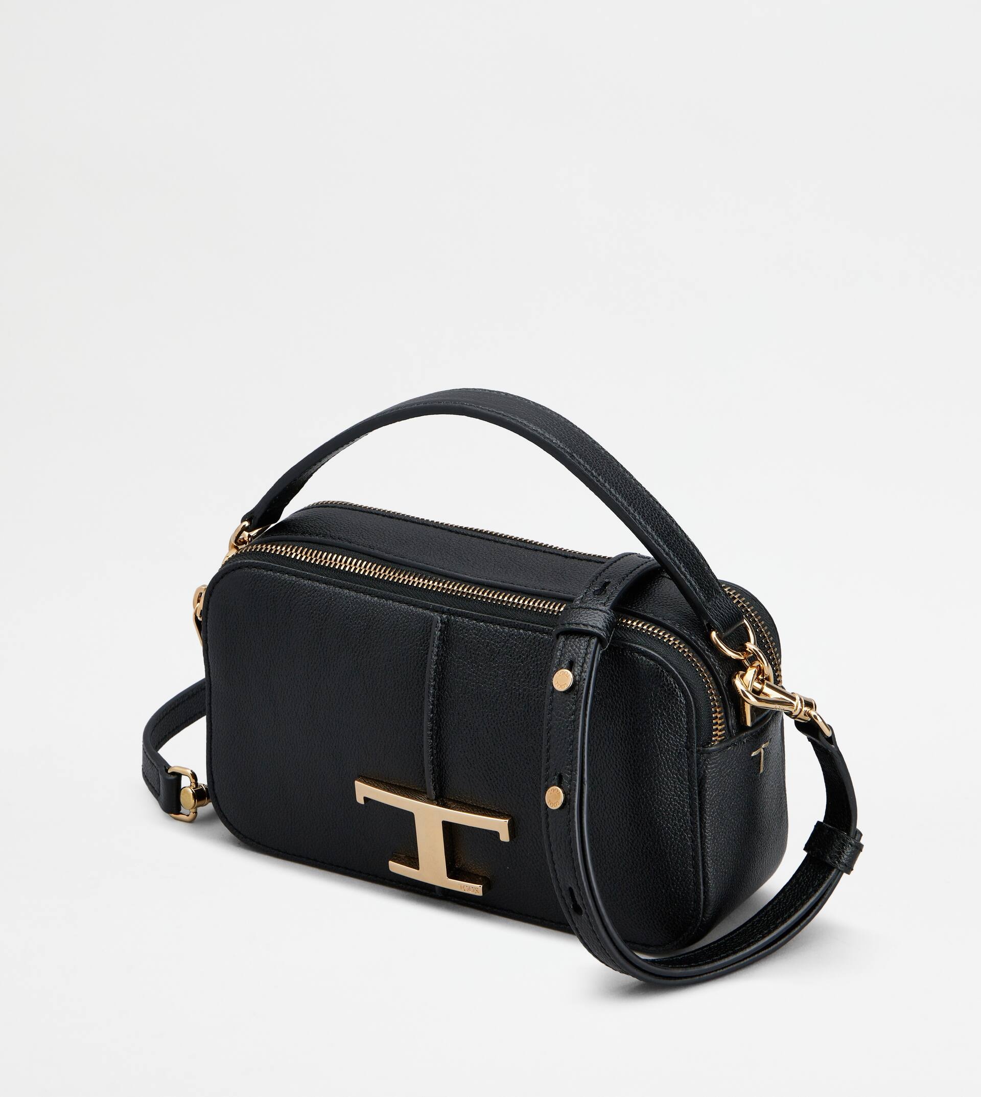 T TIMELESS CAMERA BAG IN LEATHER MINI - BLACK - 6