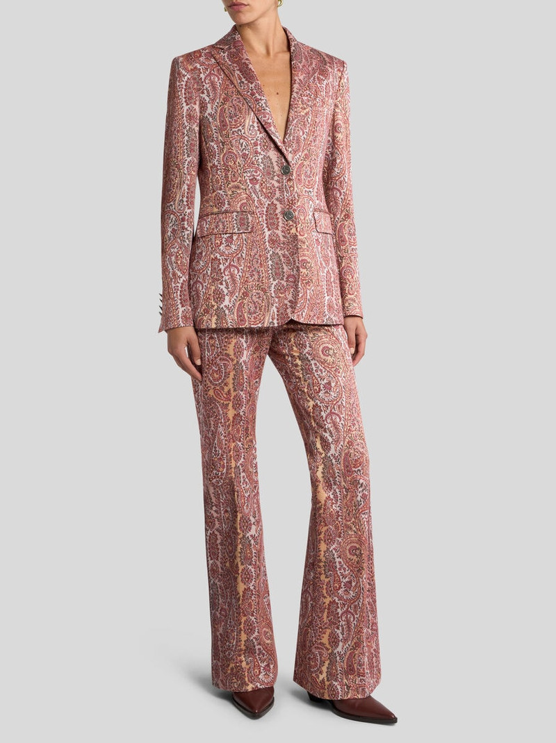 Etro SINGLE-BREASTED COTTON-BLEND JACQUARD JACKET WITH PAISLEY FOLIAGE MOTIF outlook
