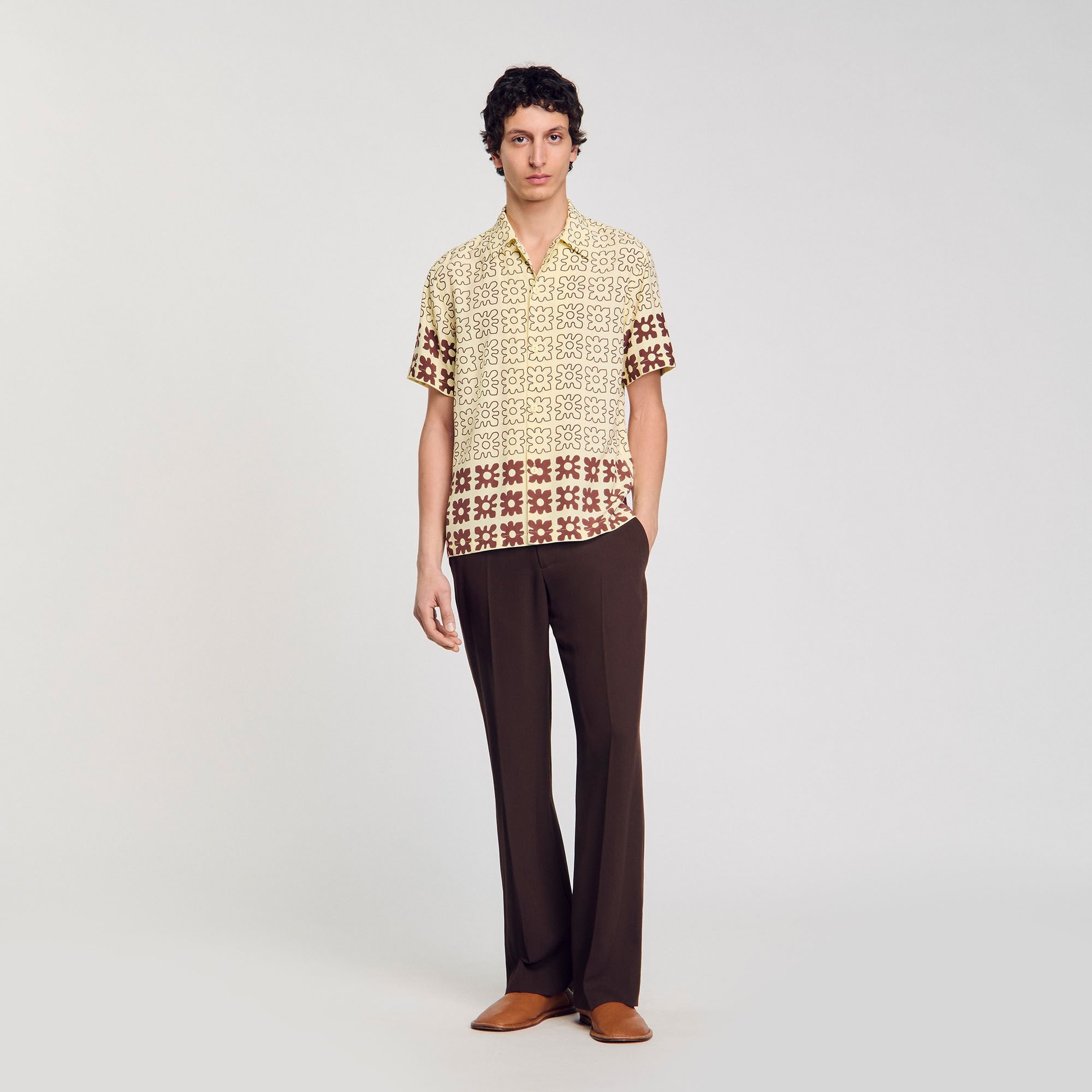 FLORAL MOTIF SHIRT - 1