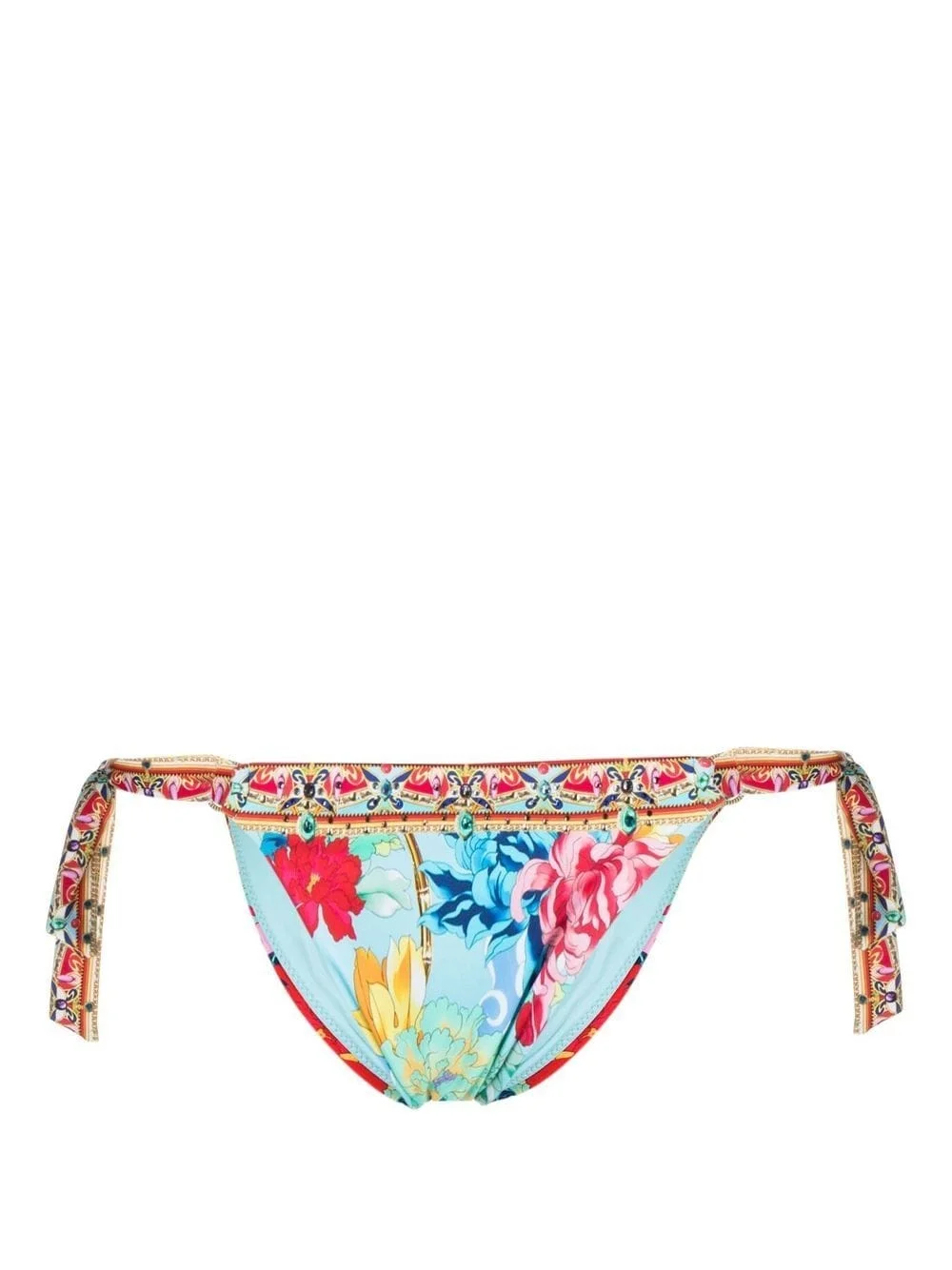 floral-print bikini bottoms - 1