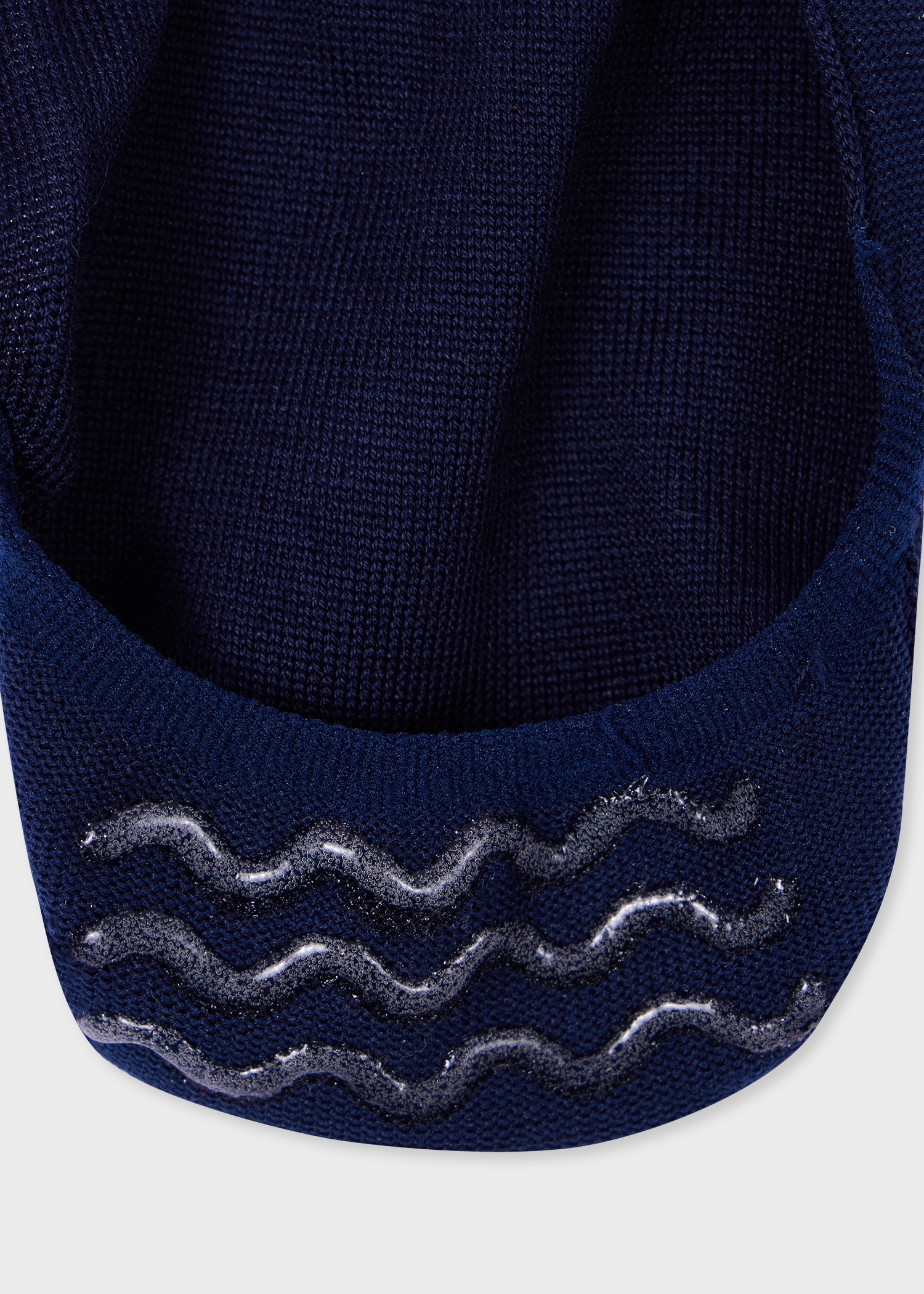 Women's Blue 'Swirl Stripe' Loafer Socks - 4
