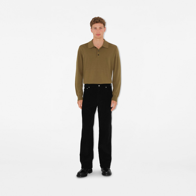 Burberry Long-sleeve Wool Polo Shirt outlook