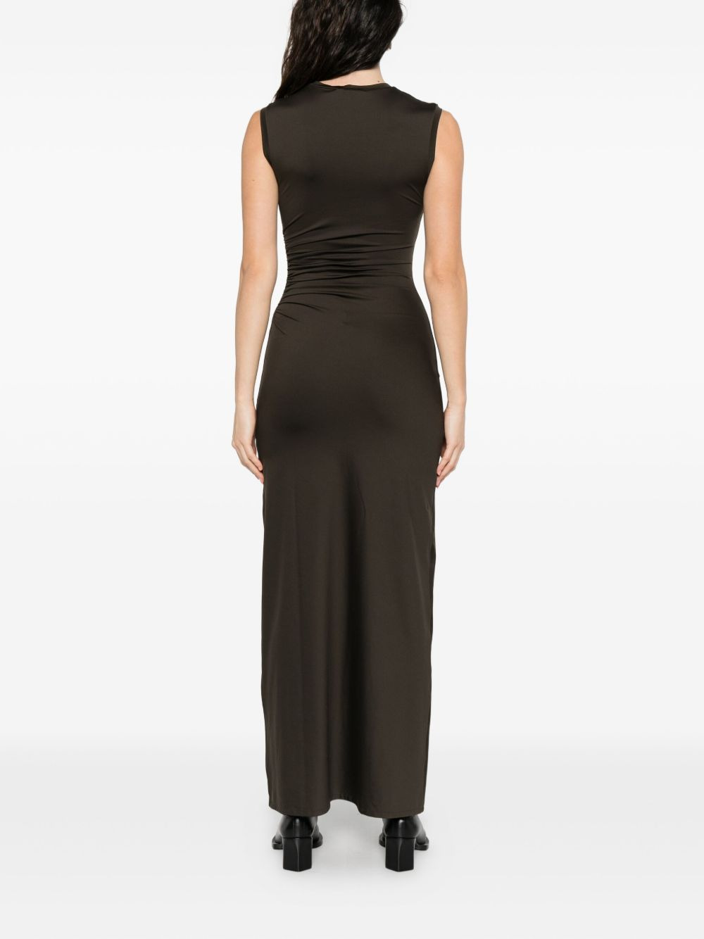 ruched-detail maxi dress - 4