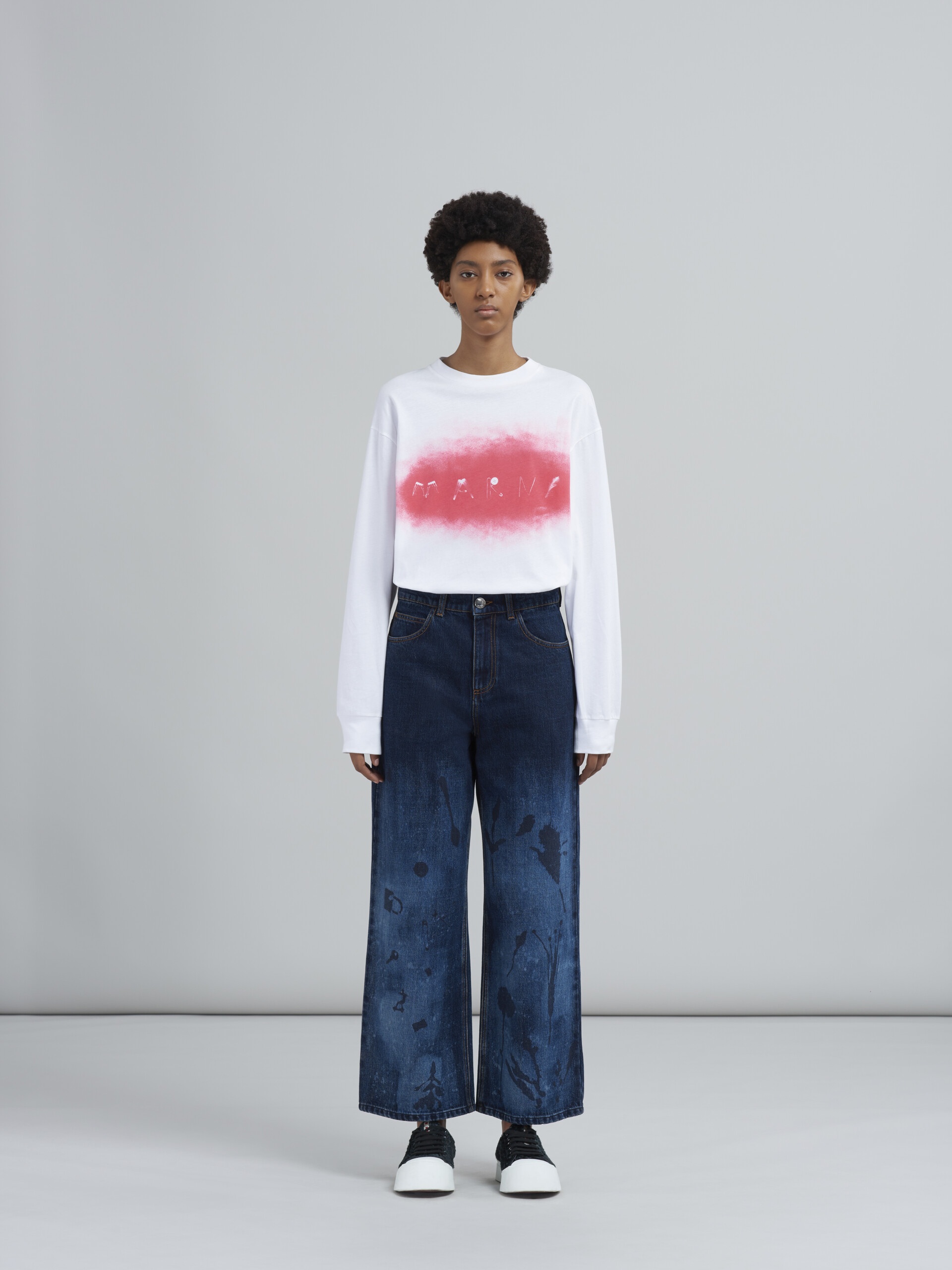 LUCKY CHARMS PRINT DENIM TROUSERS - 2