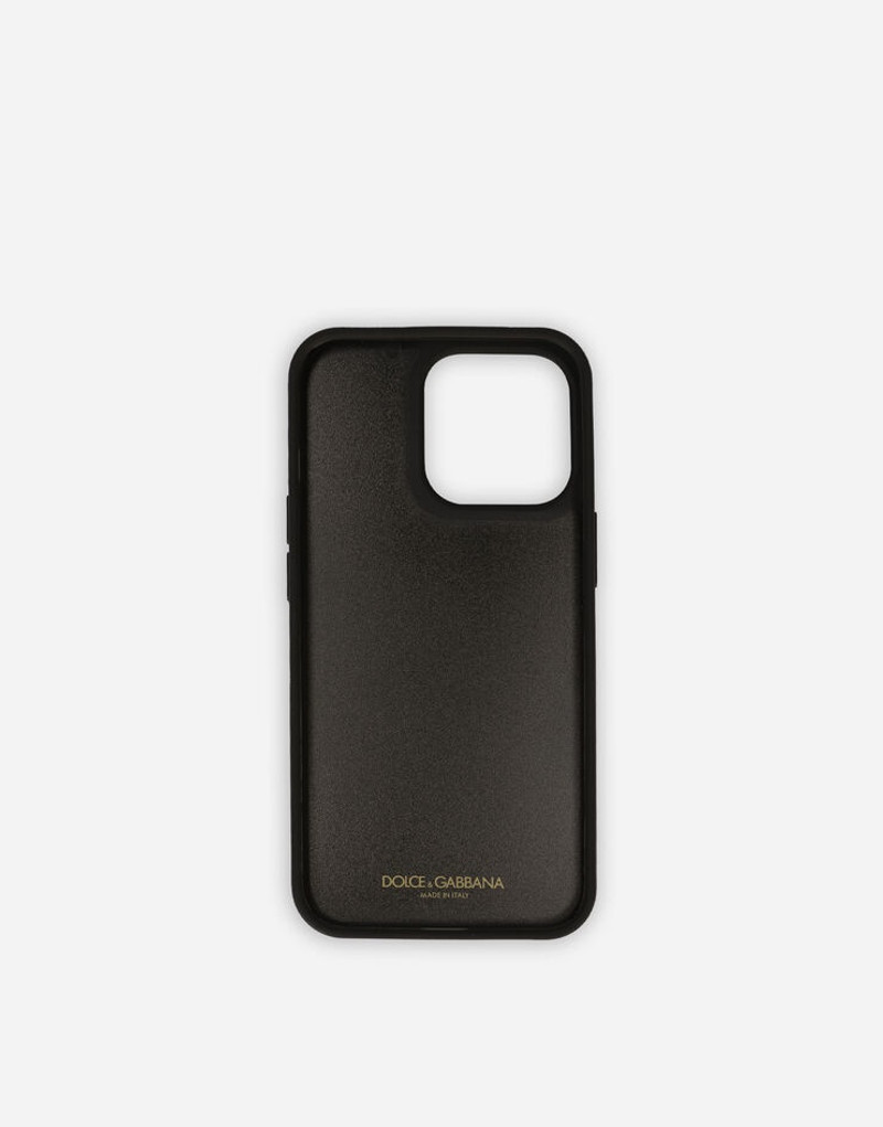Dolce & Gabbana Calfskin iPhone 13 Pro cover with DG logo outlook