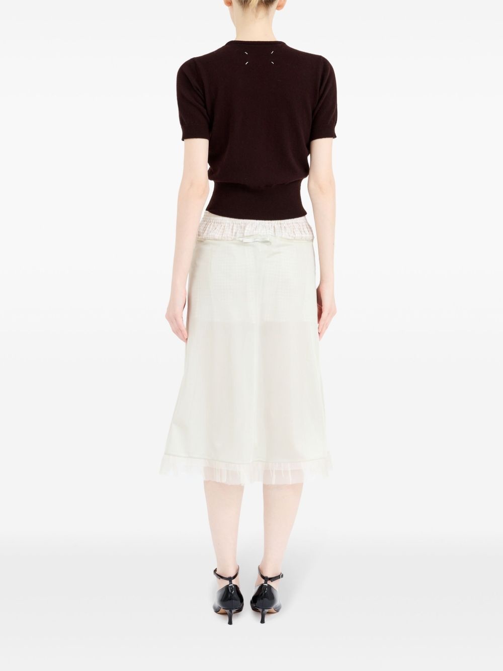 checked midi skirt - 5