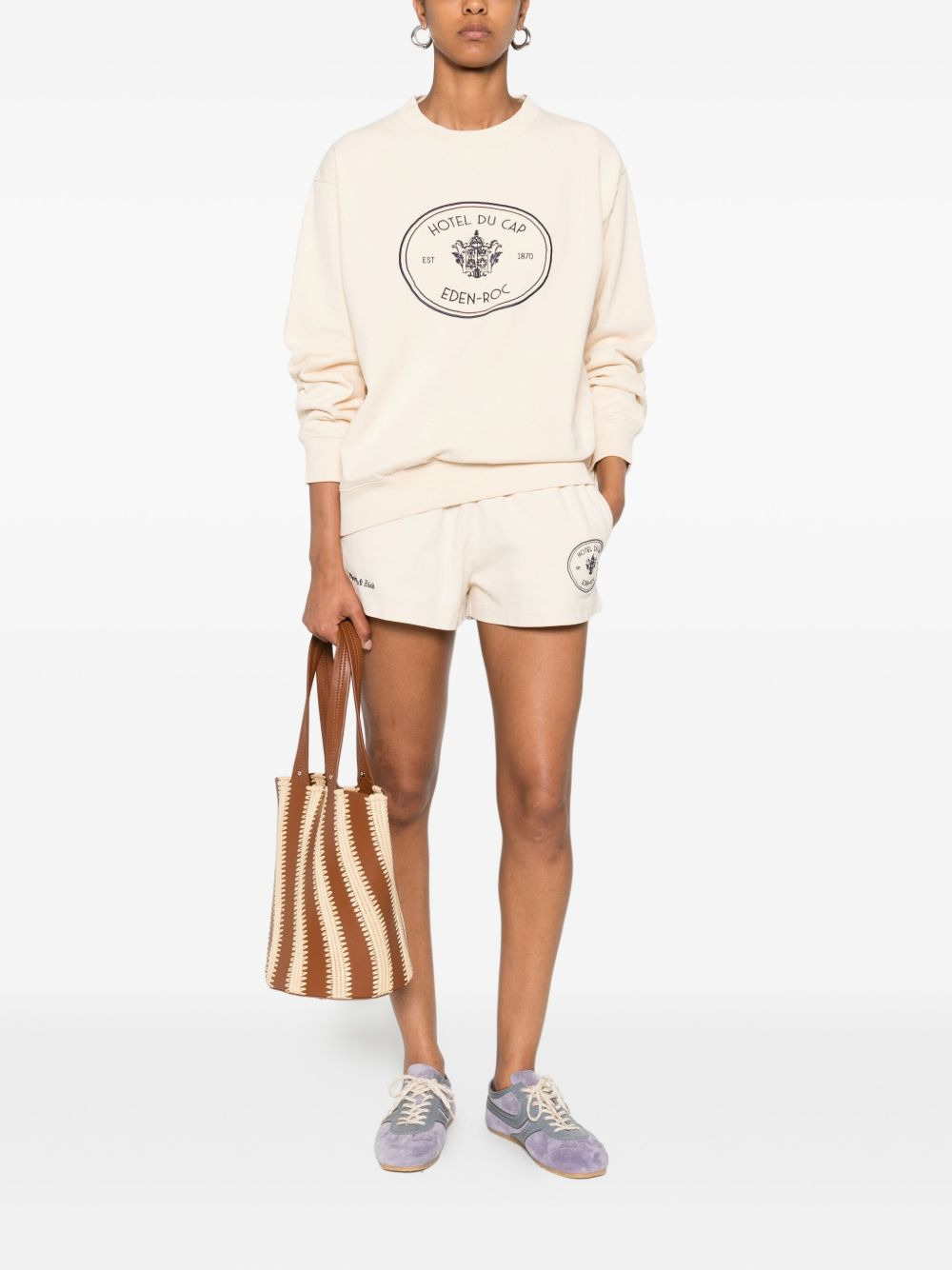 crest-print sweatshirt - 2