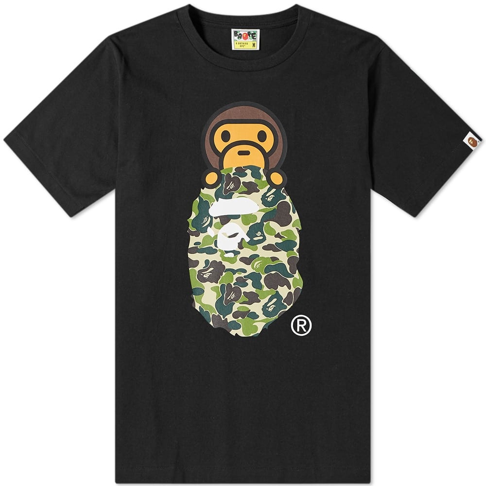 A Bathing Ape ABC Milo on Ape Head Tee - 1